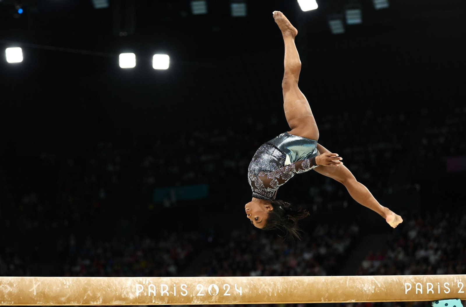 Las fotos de la primera actuación se Simone Biles en los Juegos Olímpicos de París