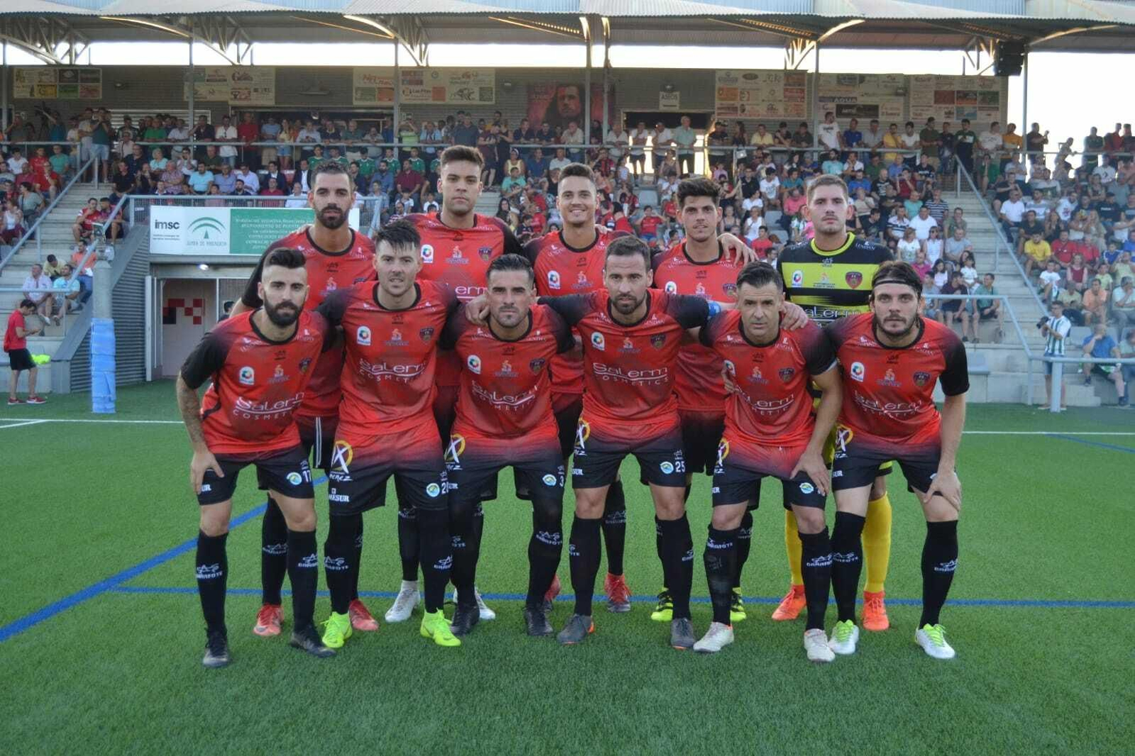 Una de las formaciones del Puente Genil durante la pretemporada.
