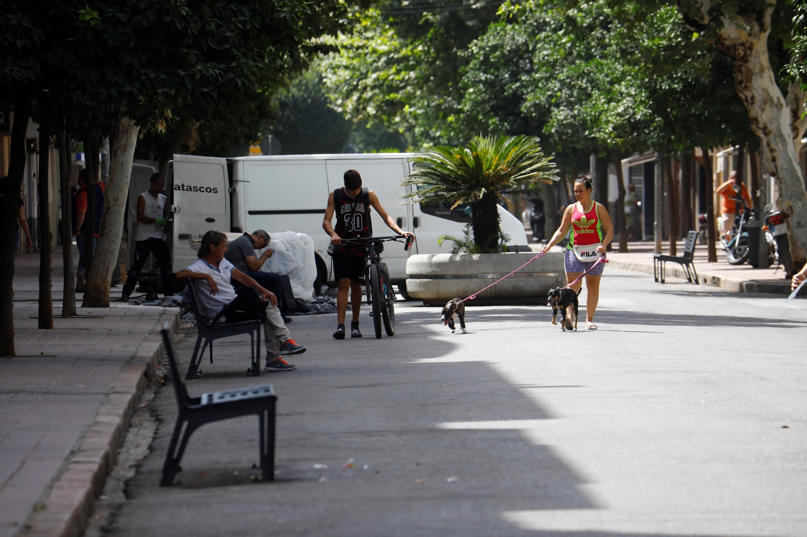 Ambiente en la avenida de Barcelona