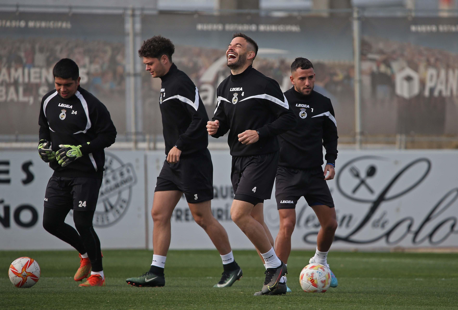 Fotos del entrenamiento de la Balona  previo al partido contra el Deportivo de La Coruña