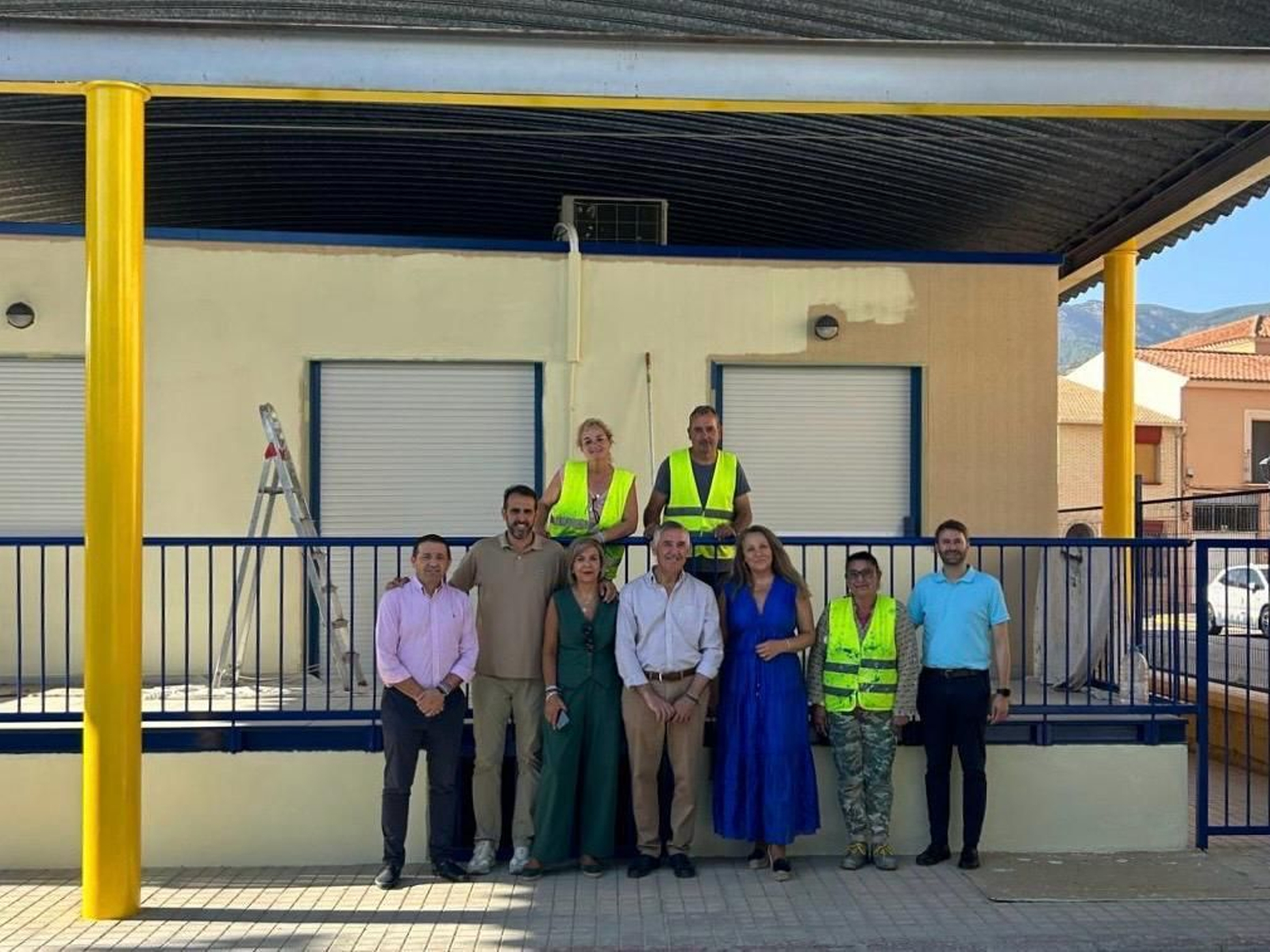Visita a las obras que se están ejecutando en el colegio.