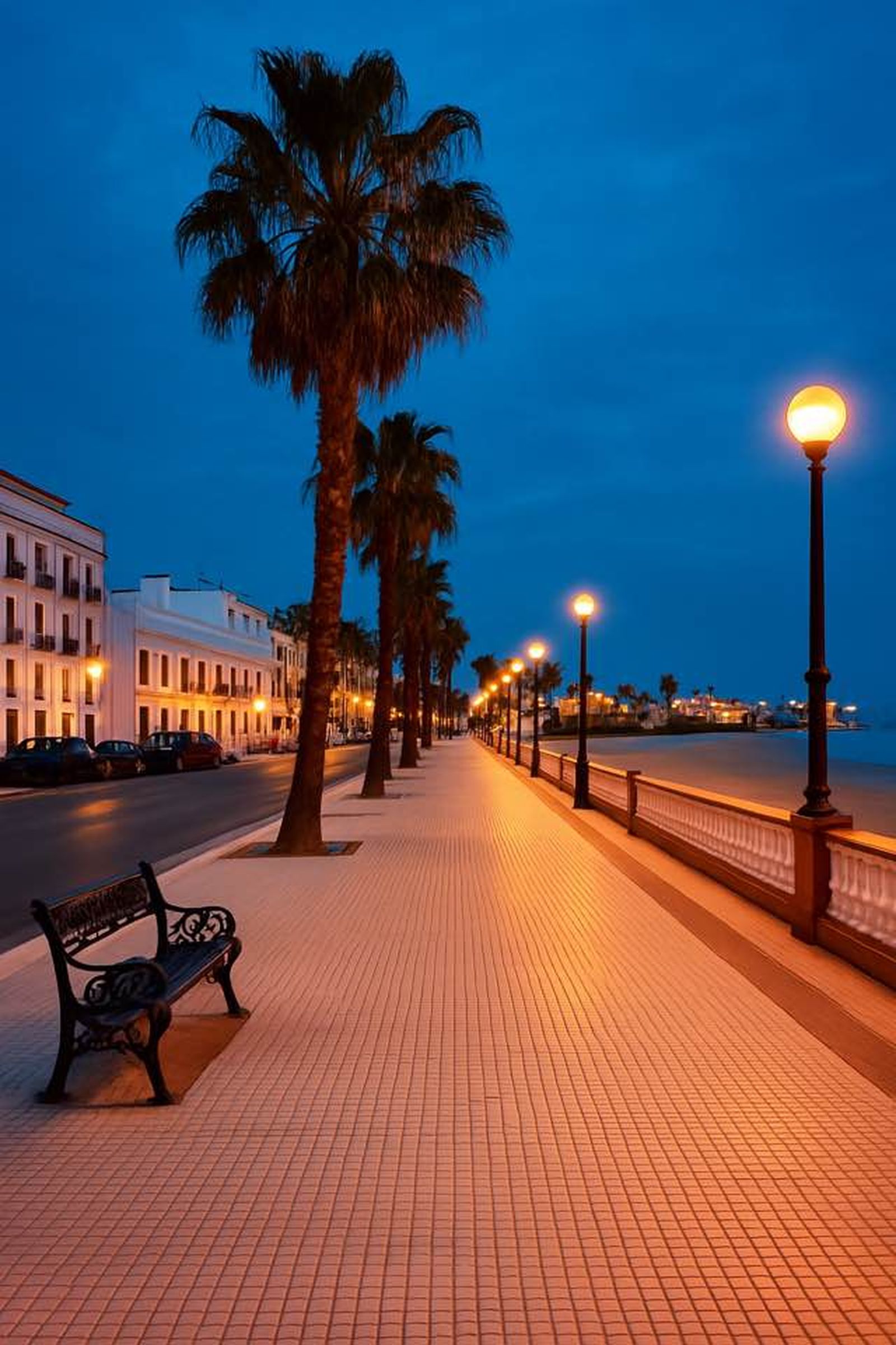 Paseo marítimo de Rota. Rafael Santamaría