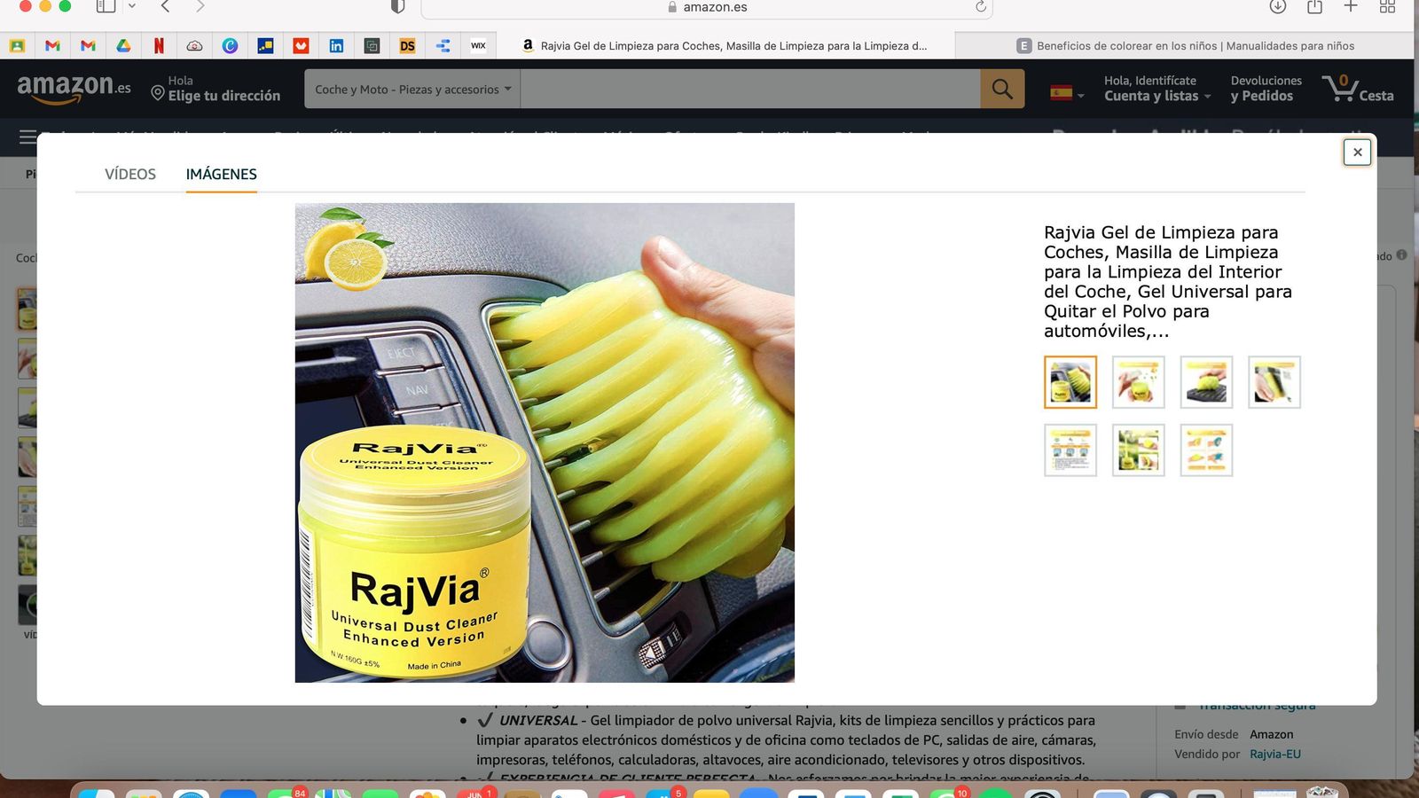 Gel de Limpieza para Coches