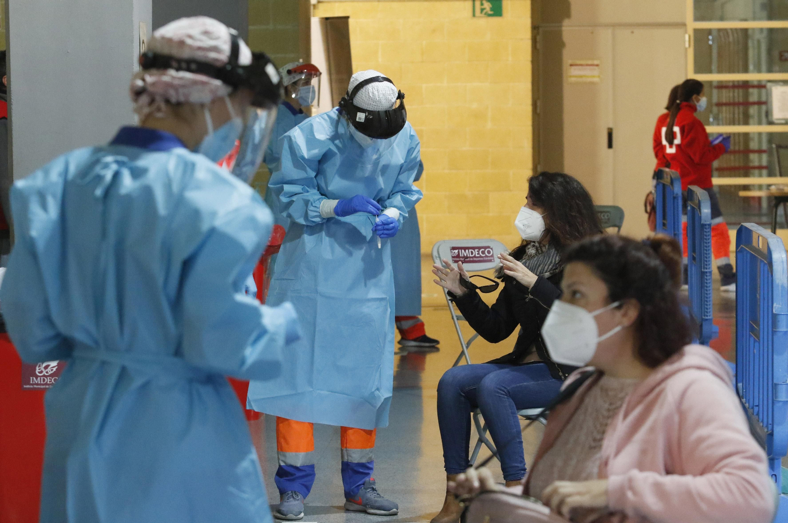 Las fotos del cribado en Vista Alegre