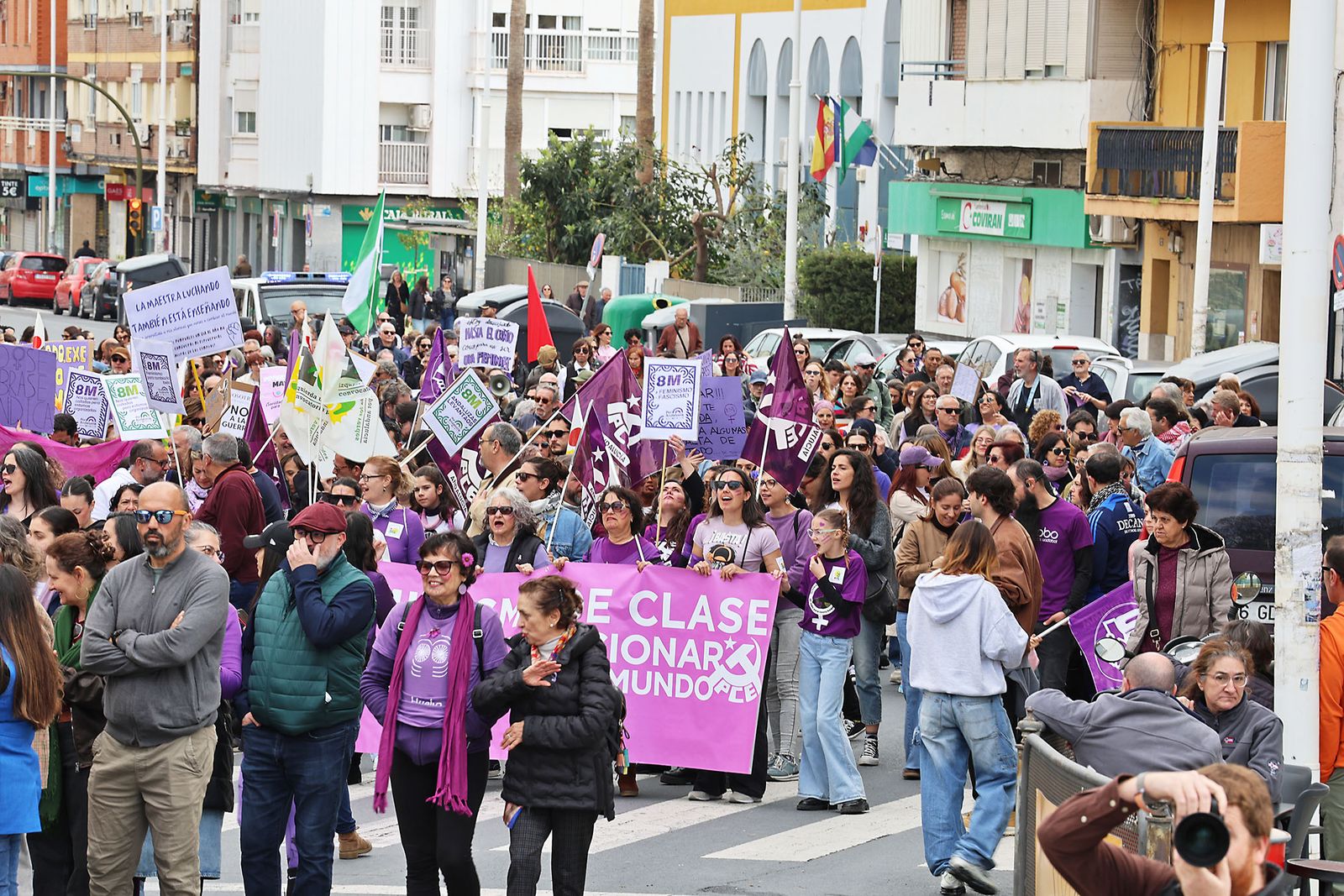 8M: Las fotografías de la manifestación del Día de la Mujer