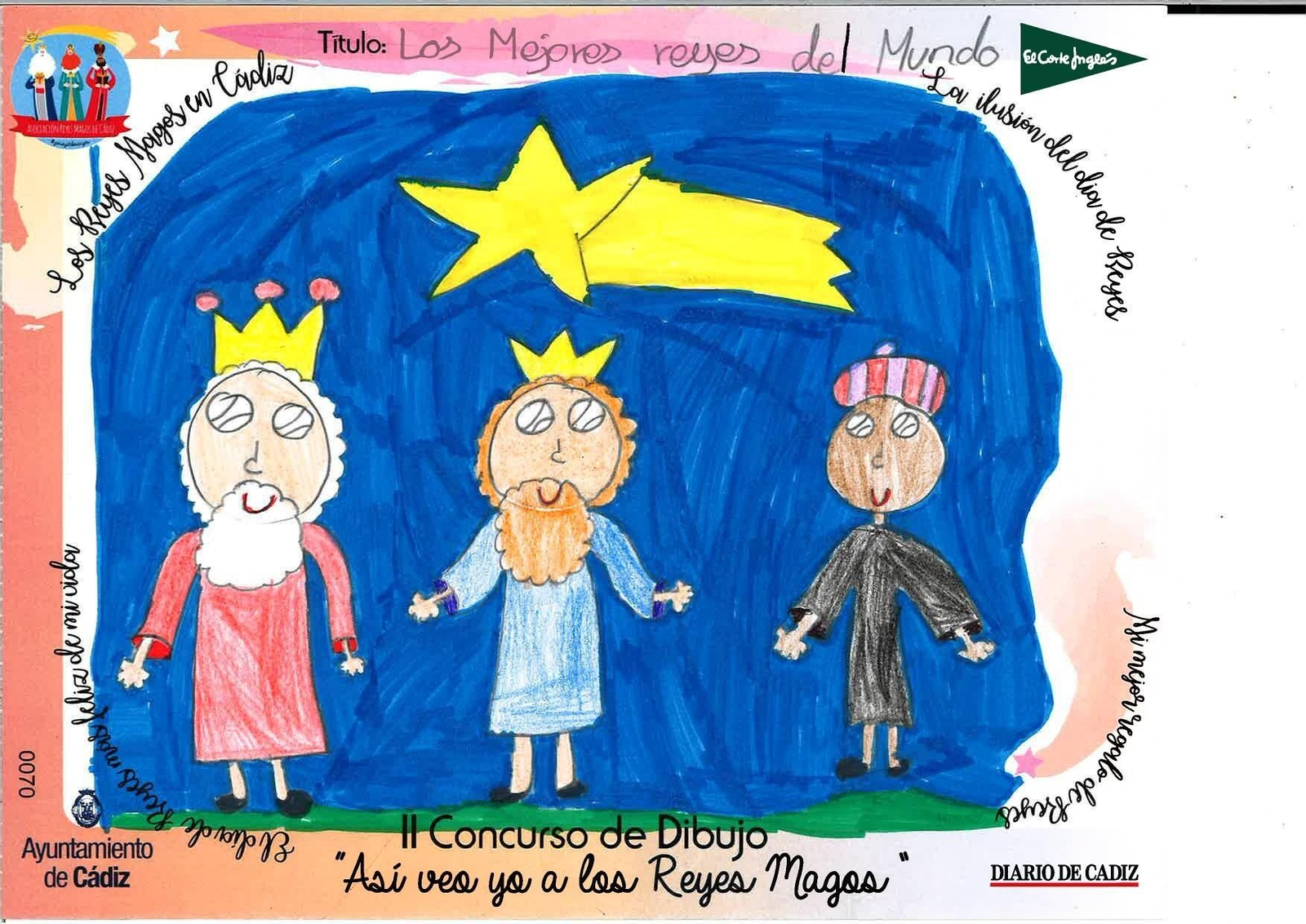 Las felicitaciones finalistas del II Concurso de Dibujo 'Así veo yo a los Reyes Magos'