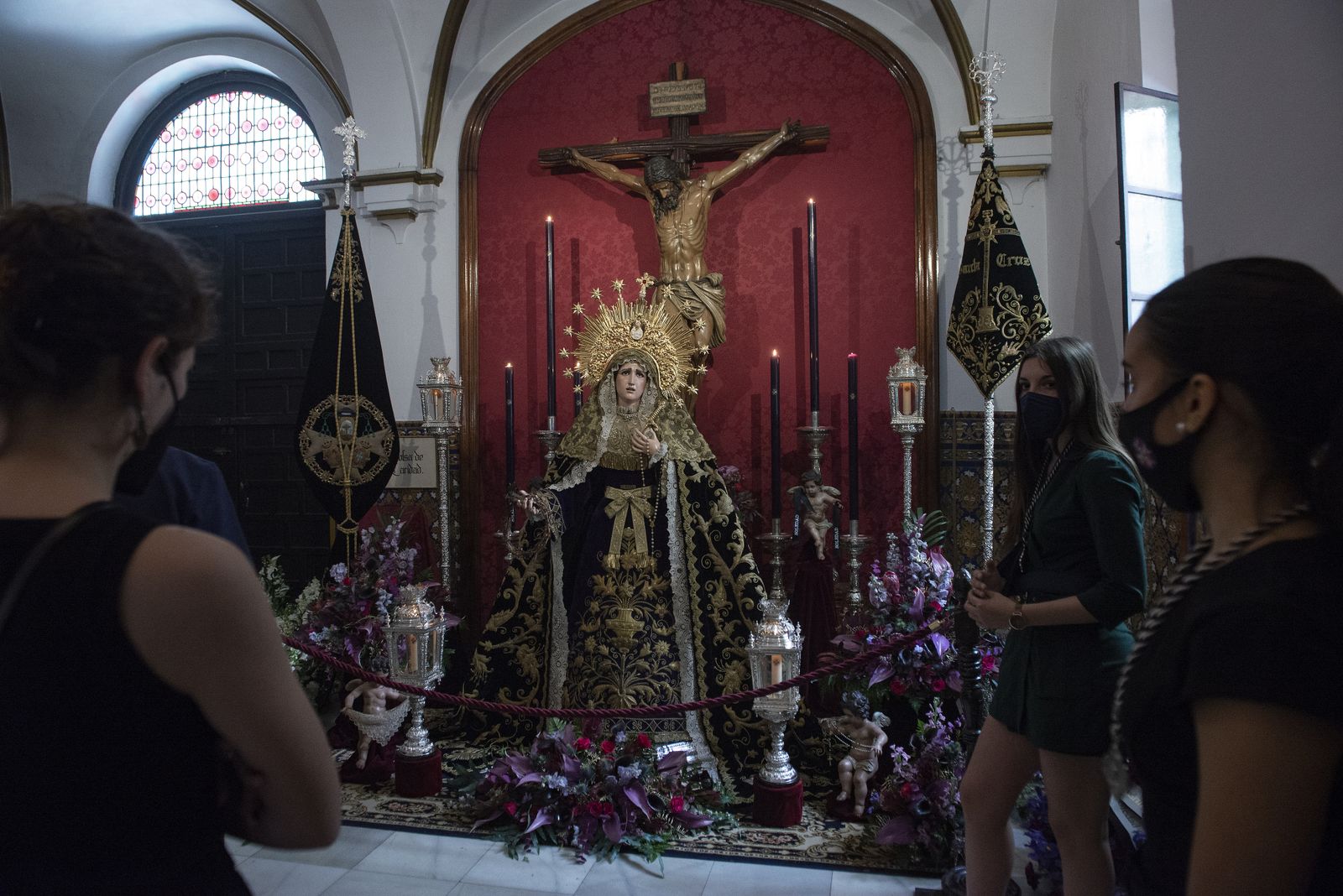 Viernes Santo en pandemia: La Soledad de San Buenaventura, en imágenes