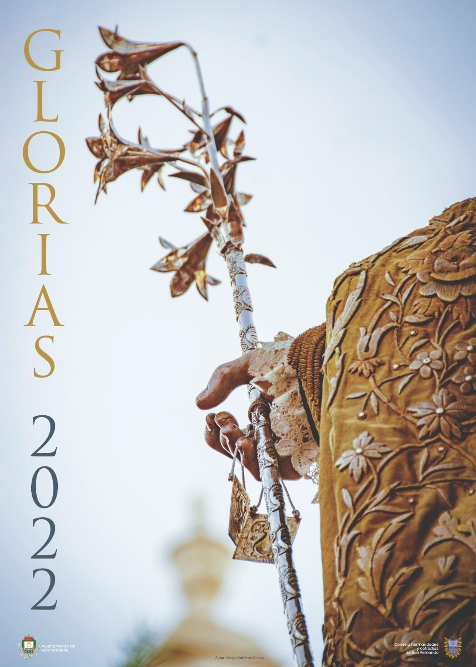 Cartel anunciador de las Glorias 2022, ilustrado por una fotografía de Sergio Gutiérrez Blanco.