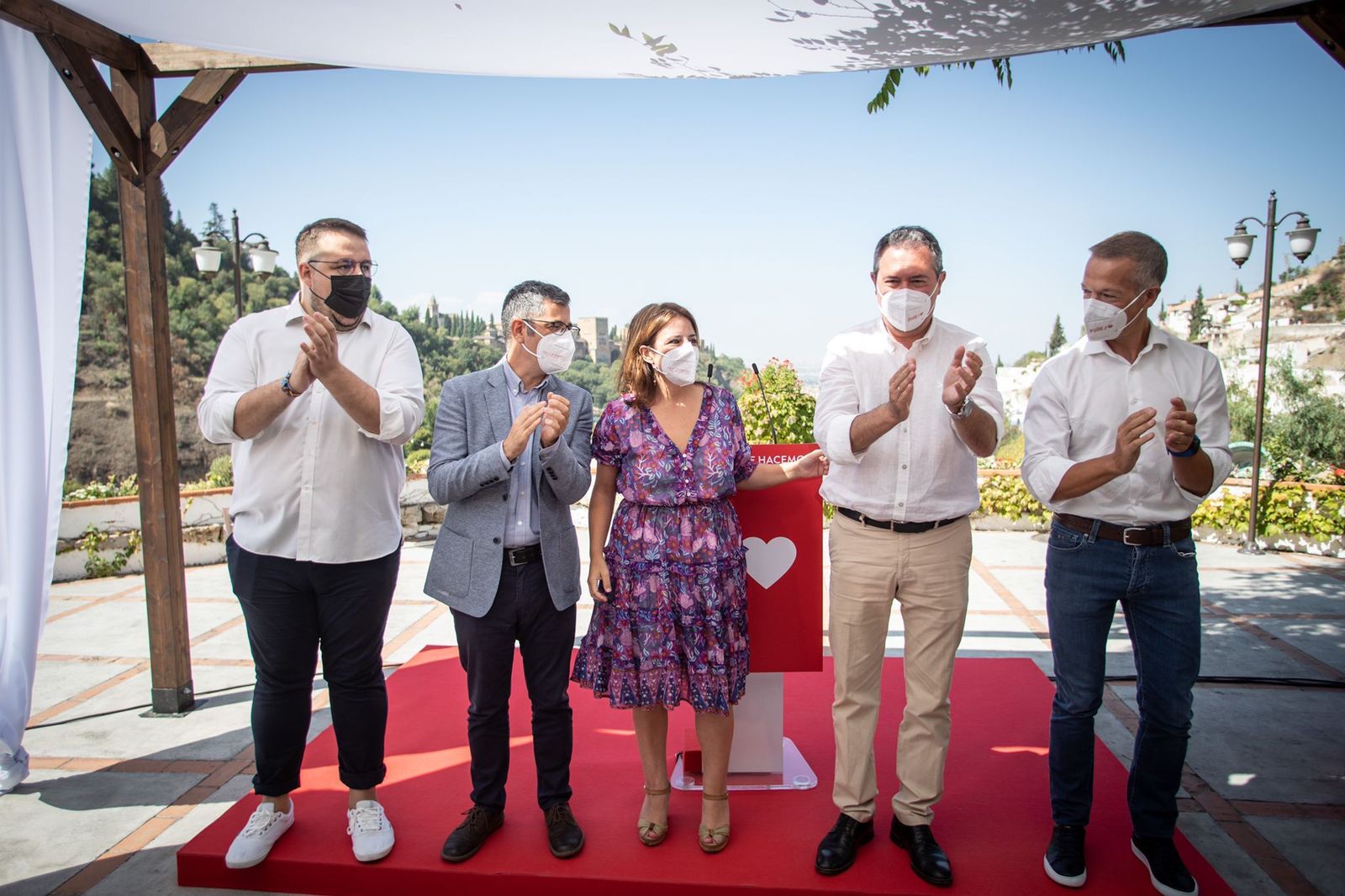 Acto del PSOE en la Chumbera