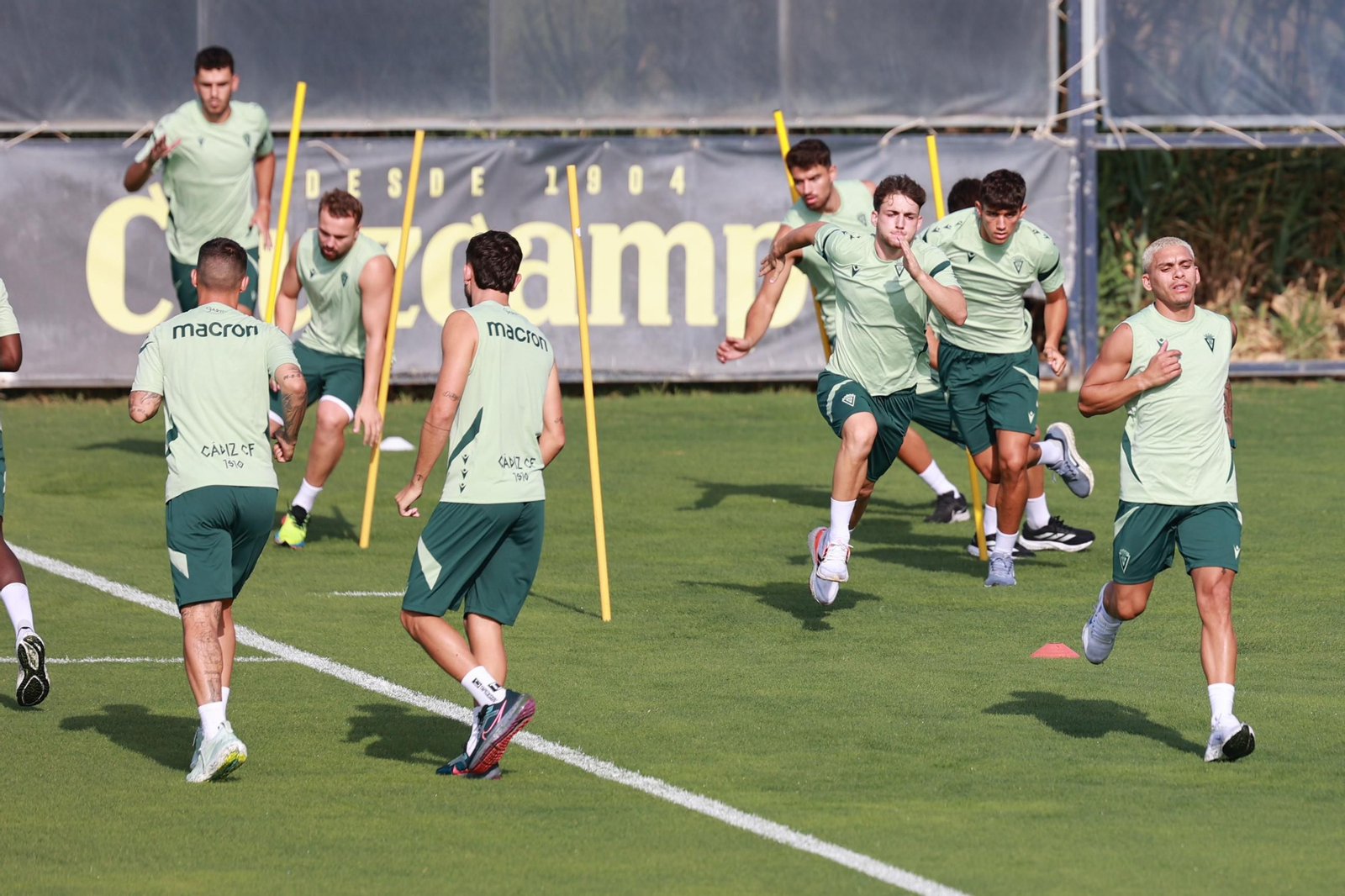Una sesión del Cádiz de esta pretemporada.