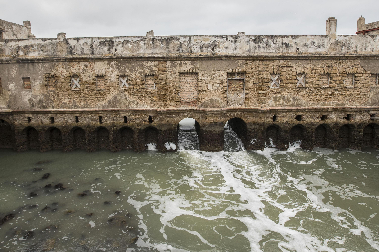 El Molino de Mareas, casi en ruina total.
