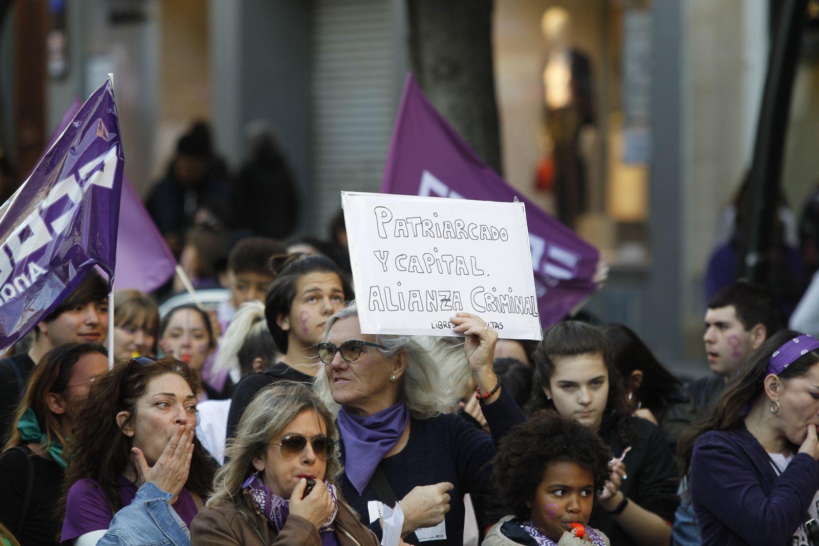Fotogalería manifestación Día Internacional de la Mujer