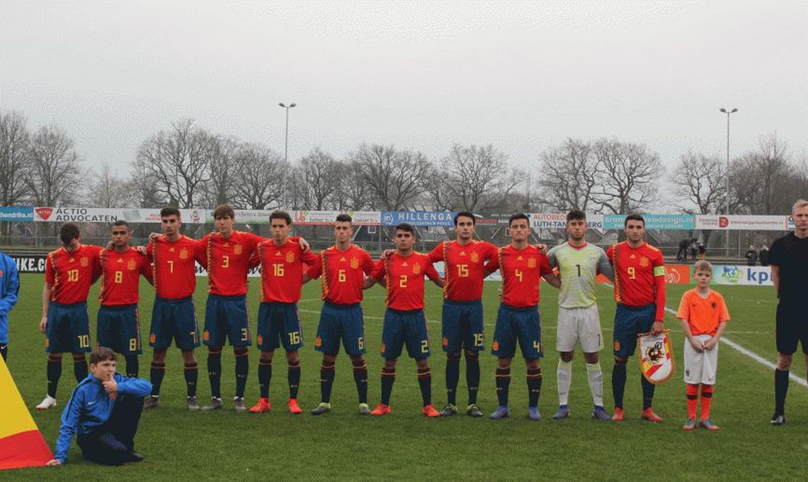 Álvaro Fernández (Málaga CF), antes del España-Eslovenia.