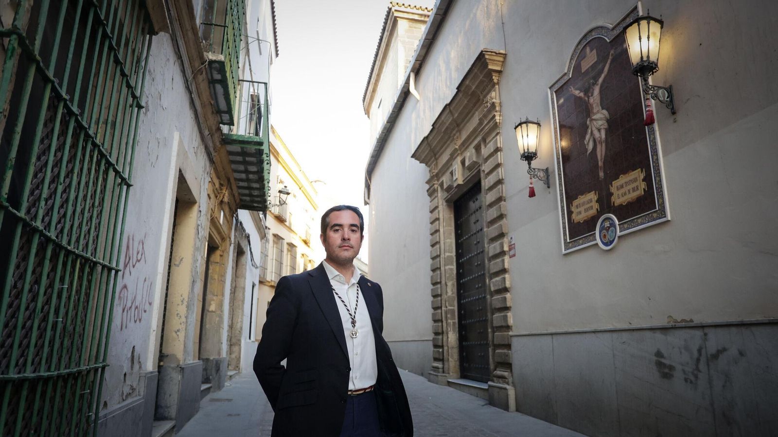 Alberto Luis Mena, hermano mayor de la hermandad de la Sagrada Lanzada.