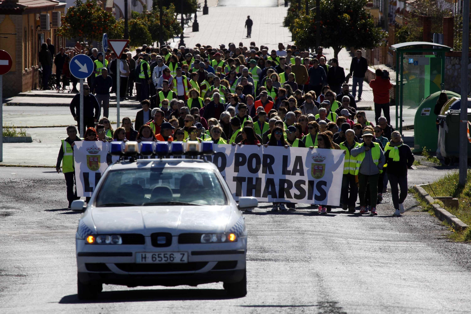 Marcha por la segregación de Tharsis hasta la sede del TSJA en Sevilla