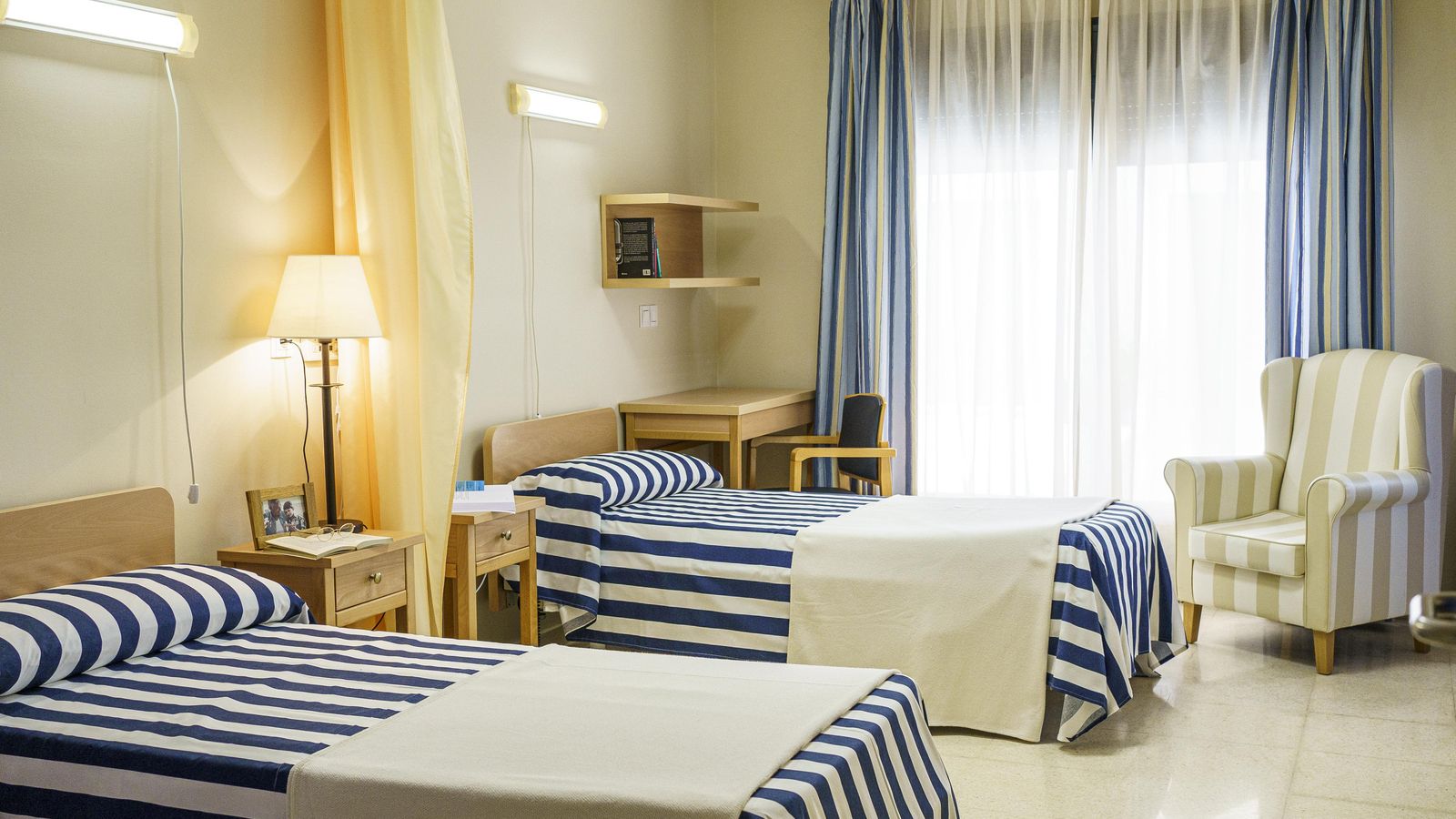 Dormitorios de la residencia DomusVi Remedios.