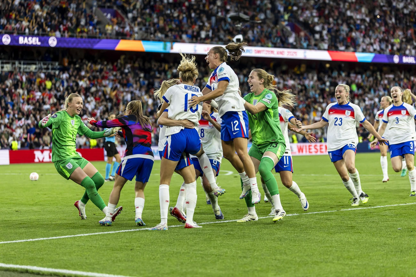 Las mejores imágenes de la final España - Inglaterra de la Eurocopa femenina