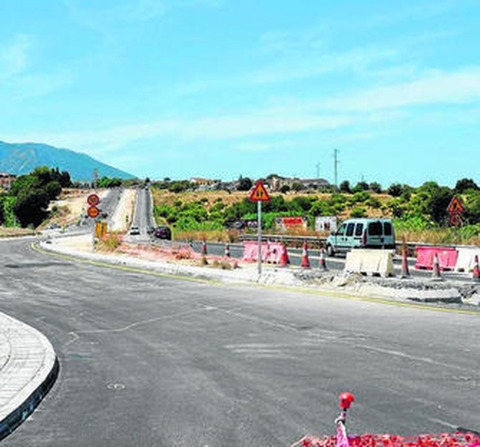 Obras en la zona de la Cuesta de René.