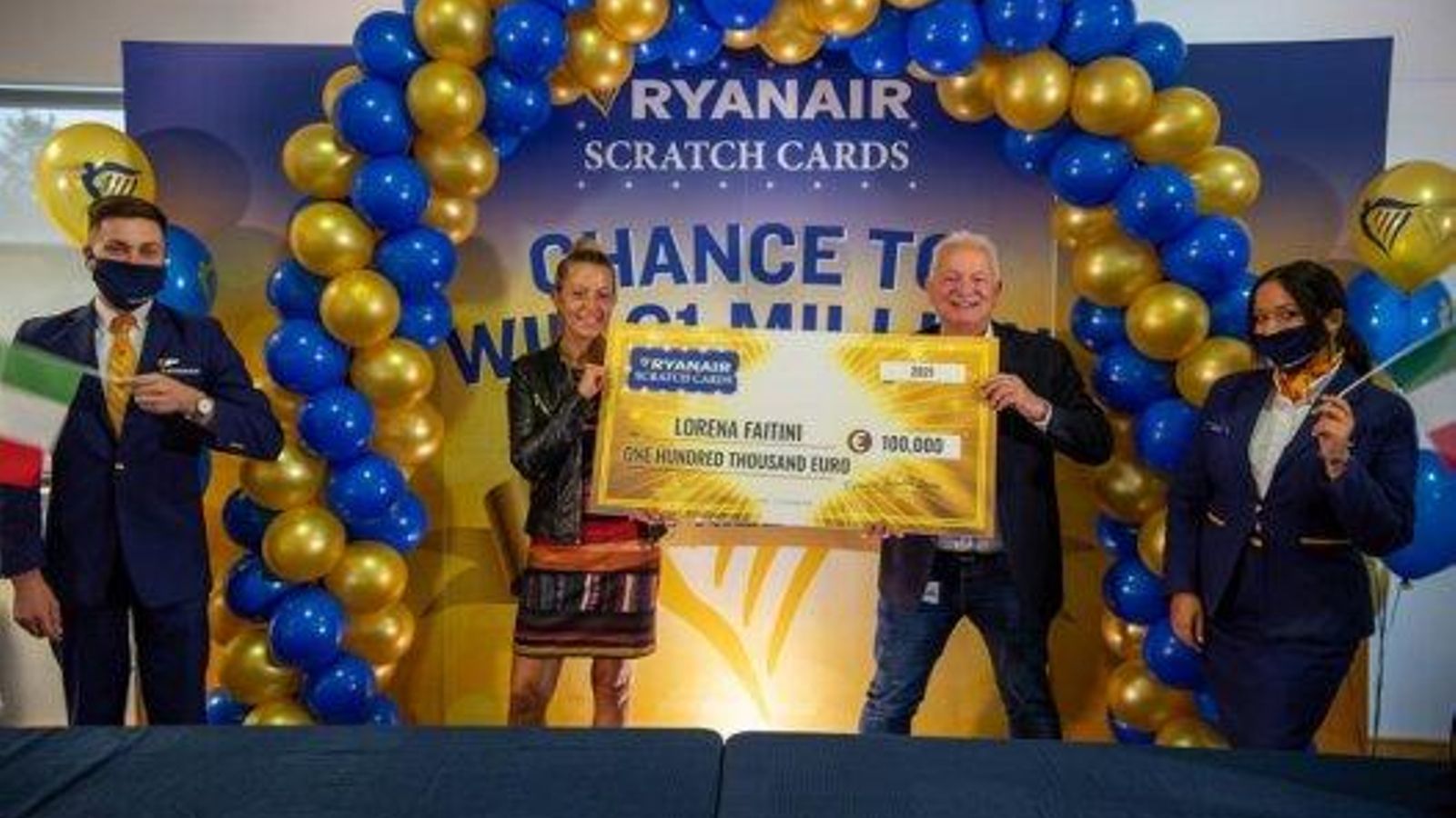 Promoción de los rascas de la suerte de Ryanair