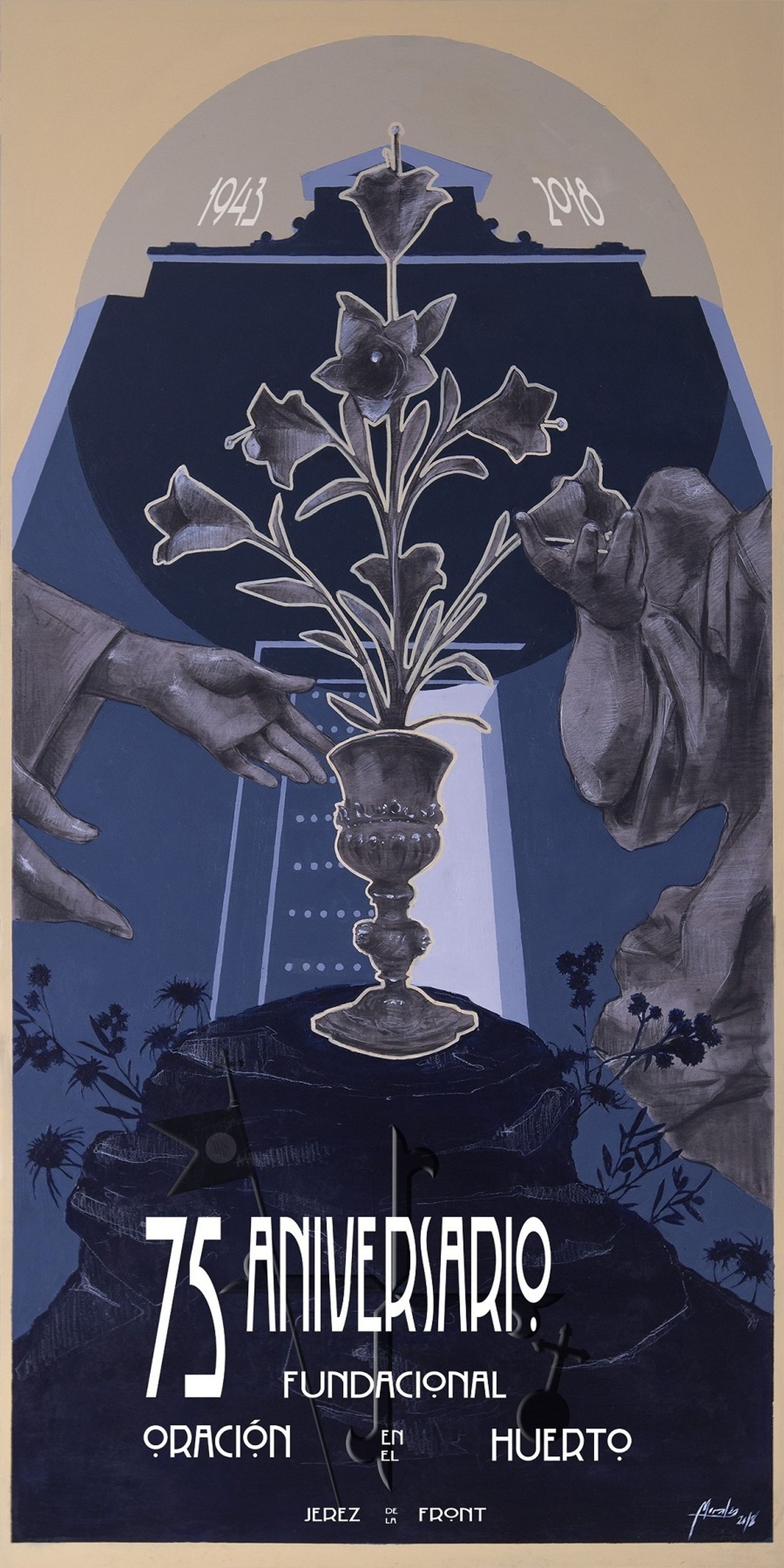 Cartel del aniversario fundacional.