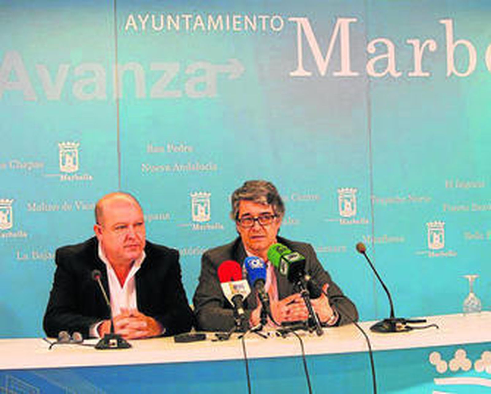 Miguel Luna y Javier Porcuna, ayer, en rueda de prensa.