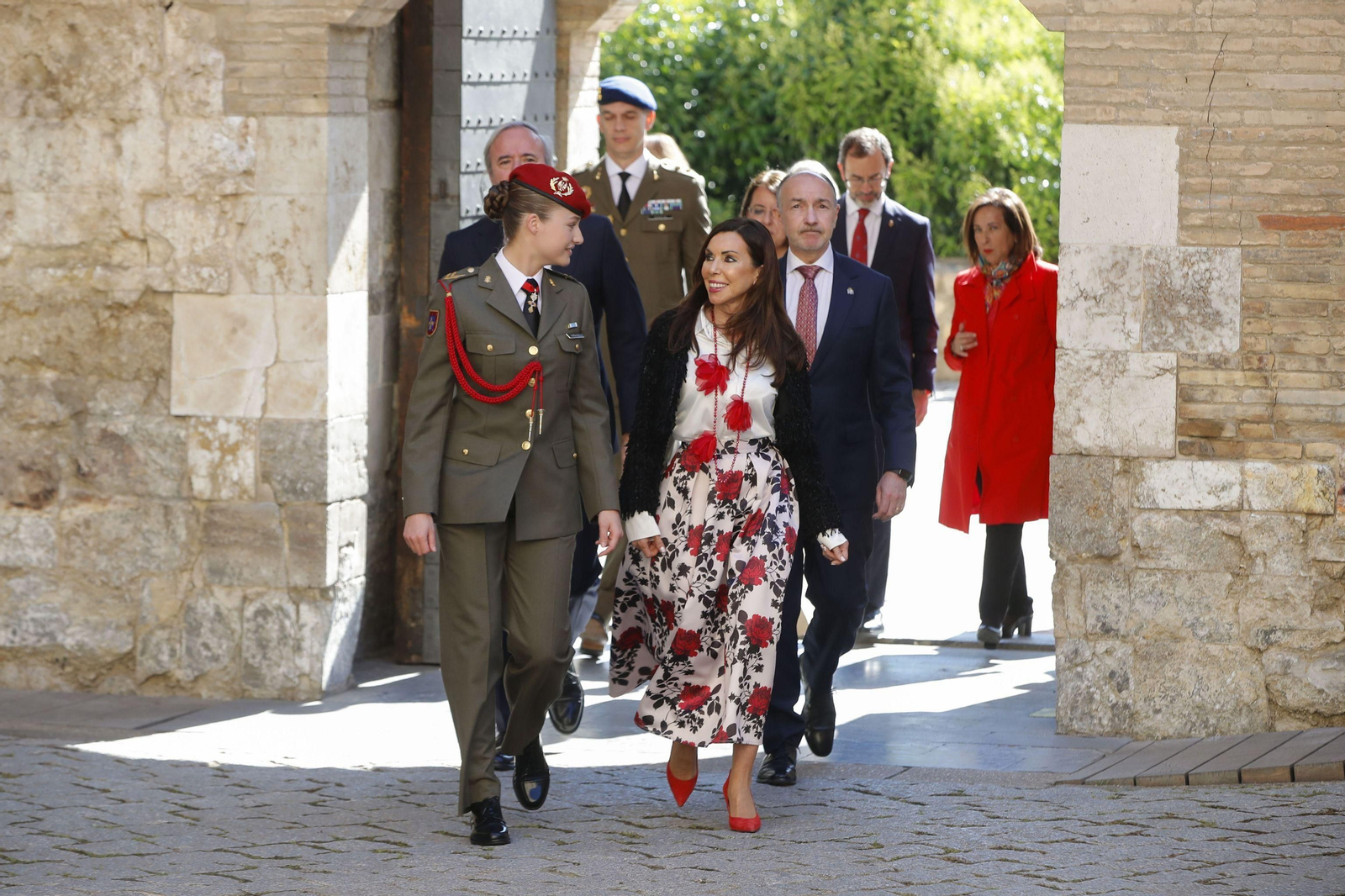 La princesa Leonor, en su primer acto institucional en solitario en Zaragoza