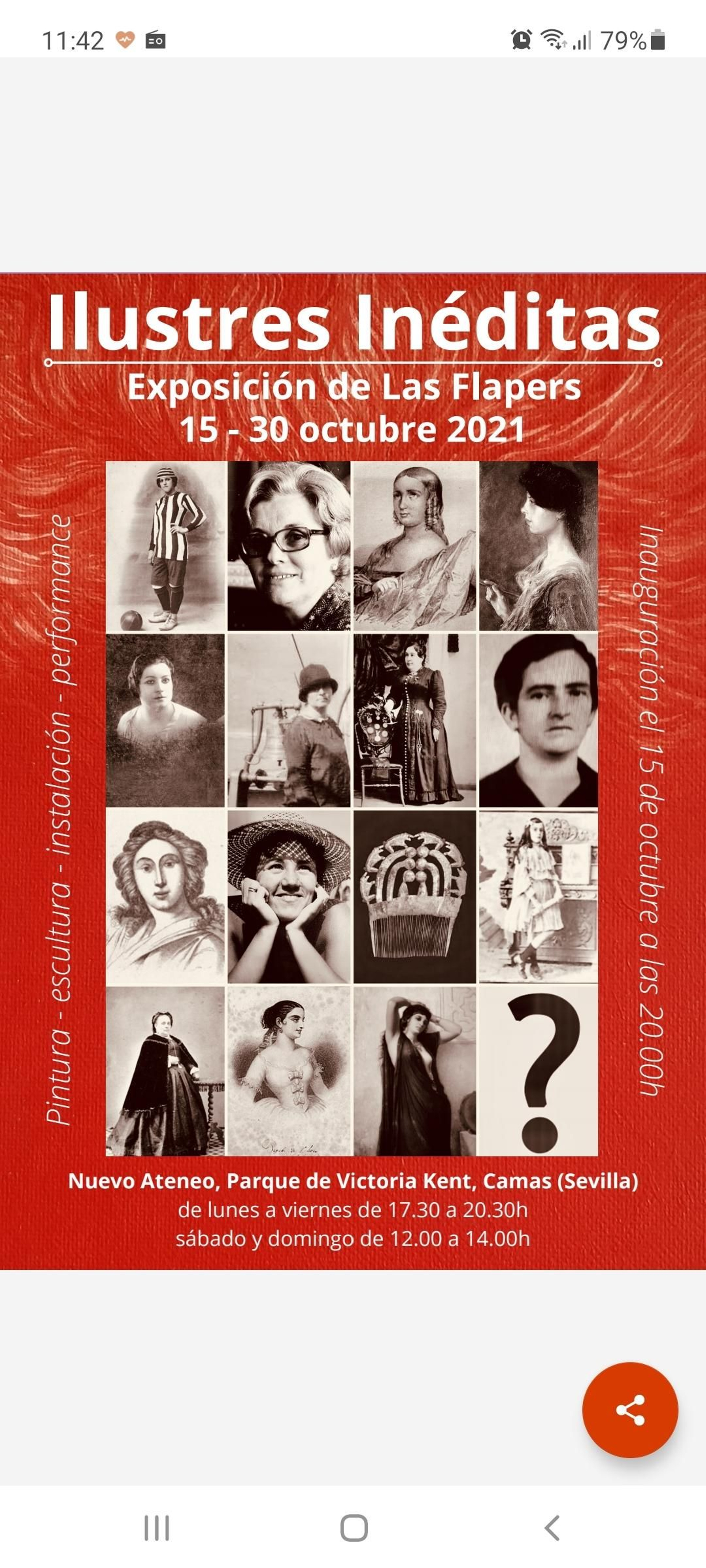 Cartel de la exposición 'Ilustres Inéditas'.