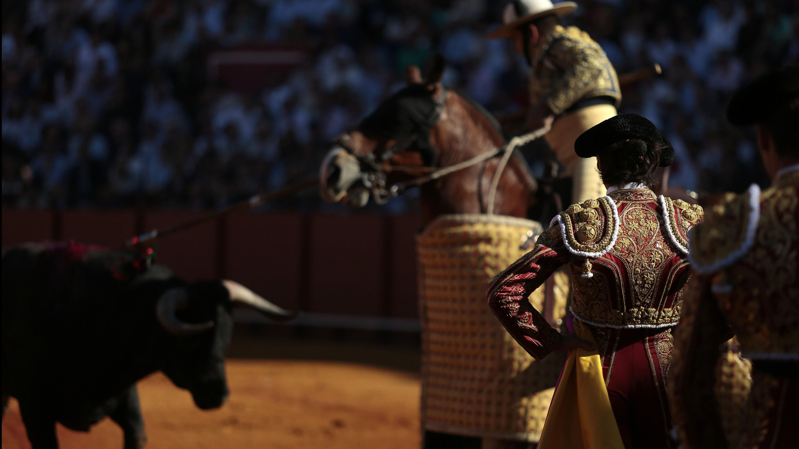 Las imágenes de la corrida de Los Miura