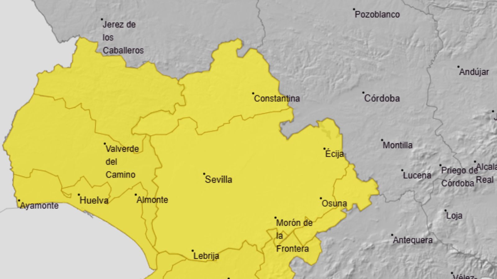 Avisos meteorológicos Agencia Estatal de Meteorología
