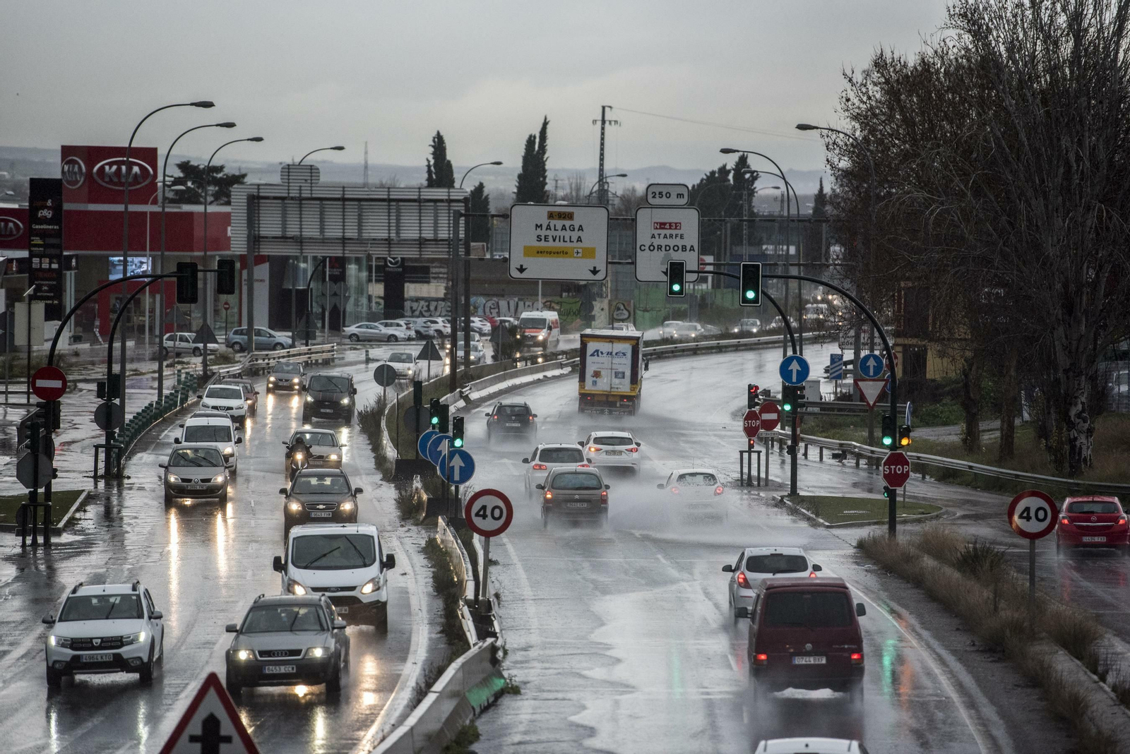 Todas las imágenes del paso del temporal por Granada