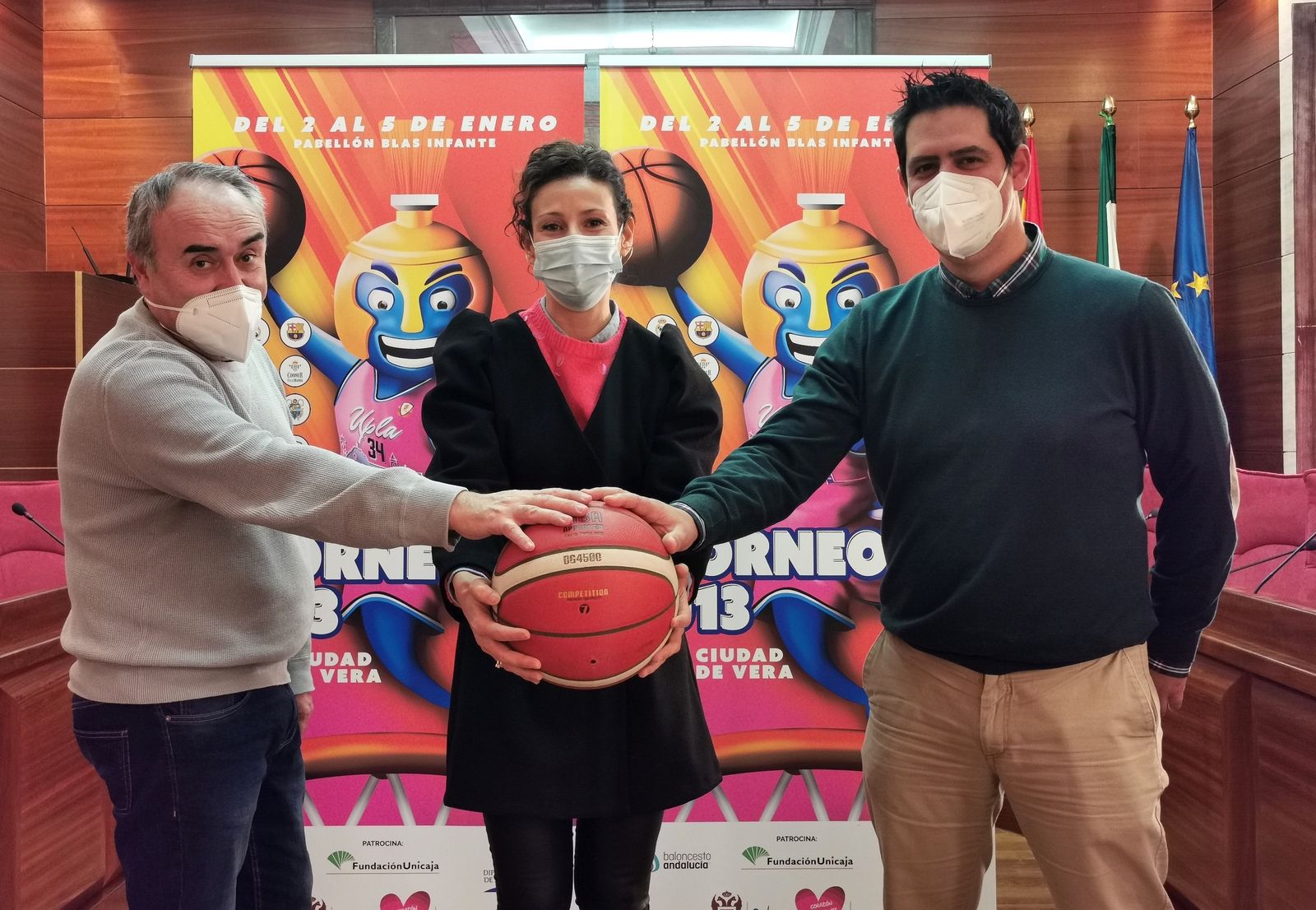 Presentación del Torneo de Baloncesto U13 de Vera que se celebra al inicio del año.
