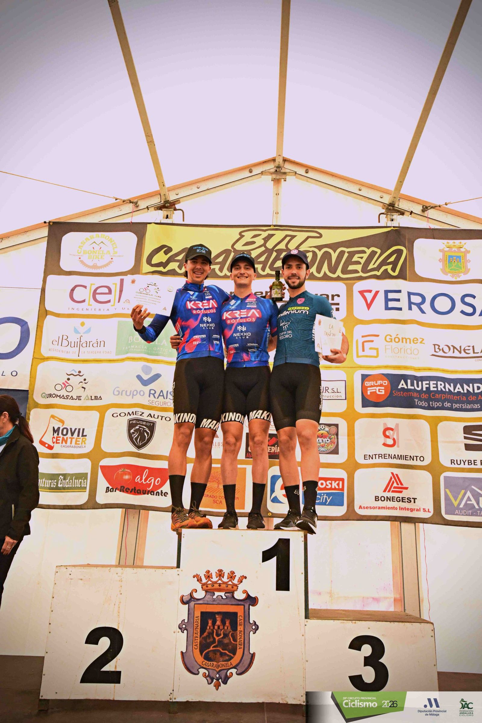 El podio de la prueba.