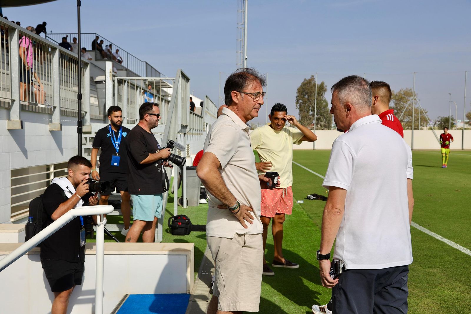 Las fotos del histórico primer partido oficial en La Academia del Málaga CF