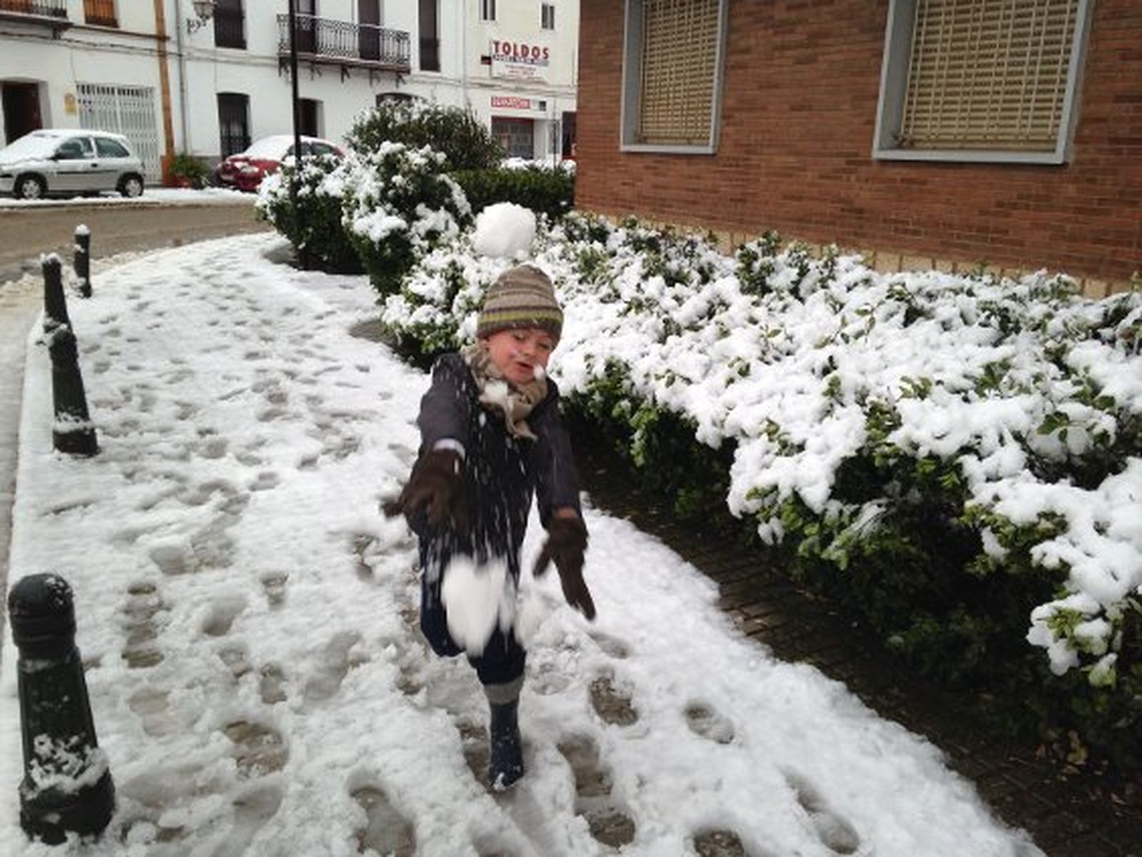 Nieve en Constantina./ Antonio Pizarro