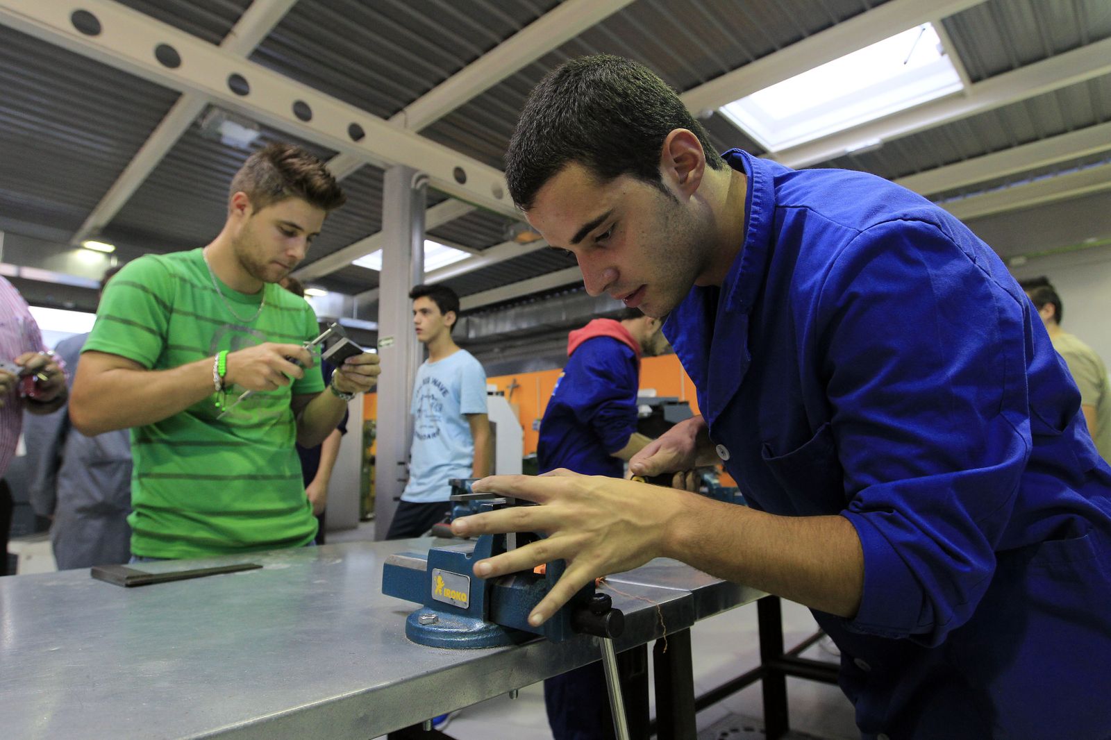 Taller de un instituto donde se imparte FP.