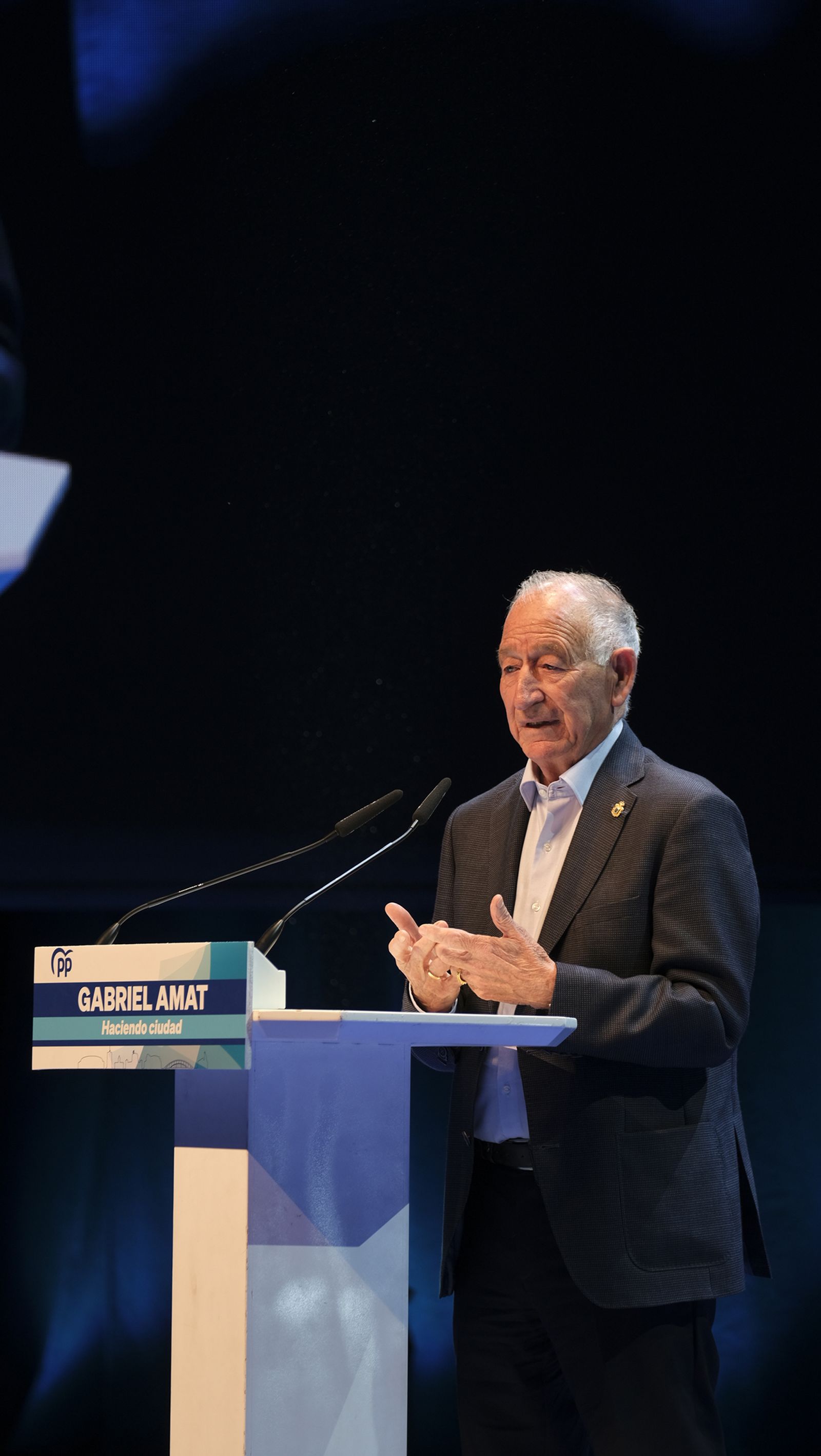 Imágenes de Rajoy apoyando la candidatura de Gabriel Amat a la Alcaldía de Roquetas de Mar