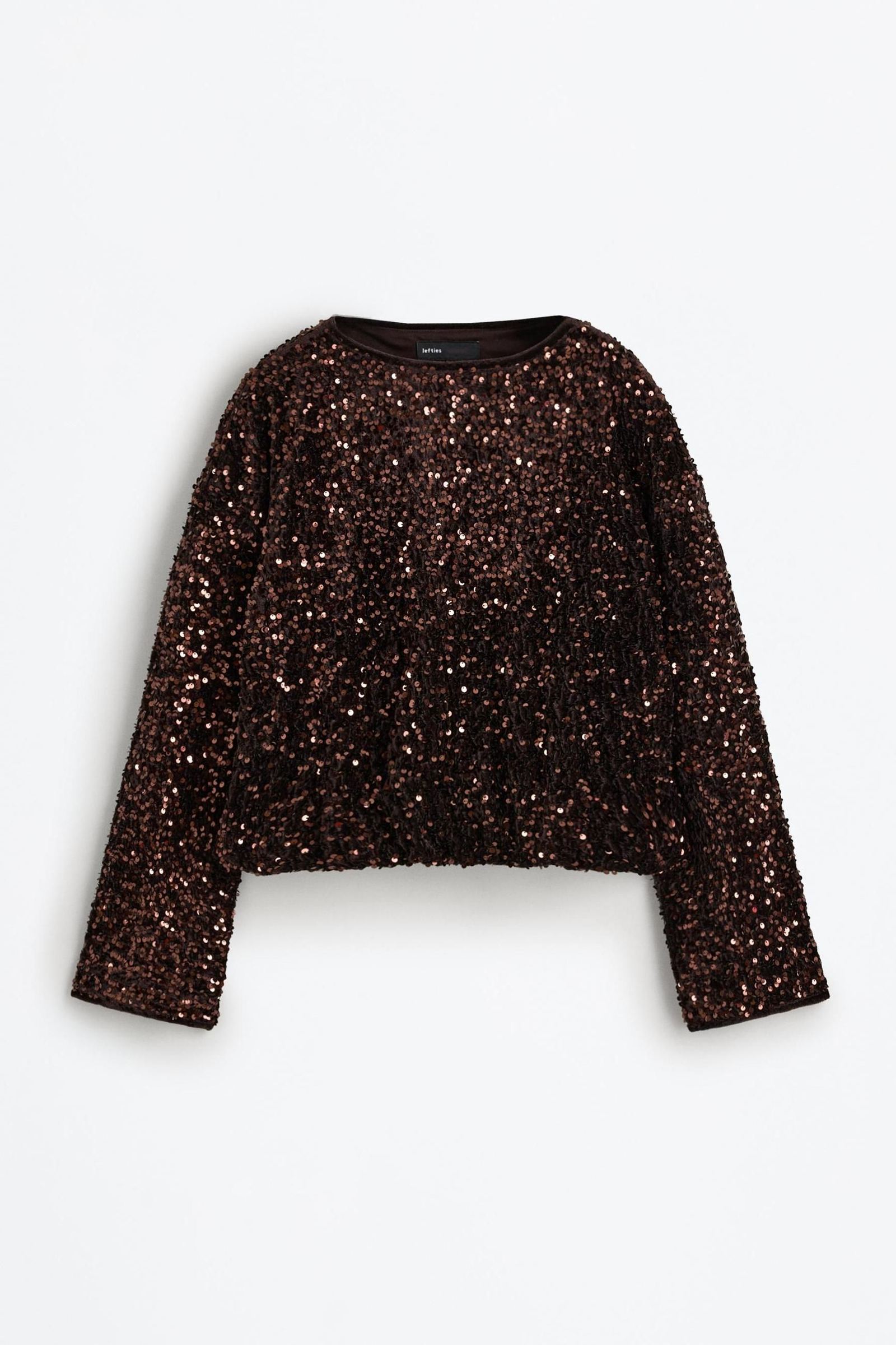 Sudadera de lentejuelas de Lefties.