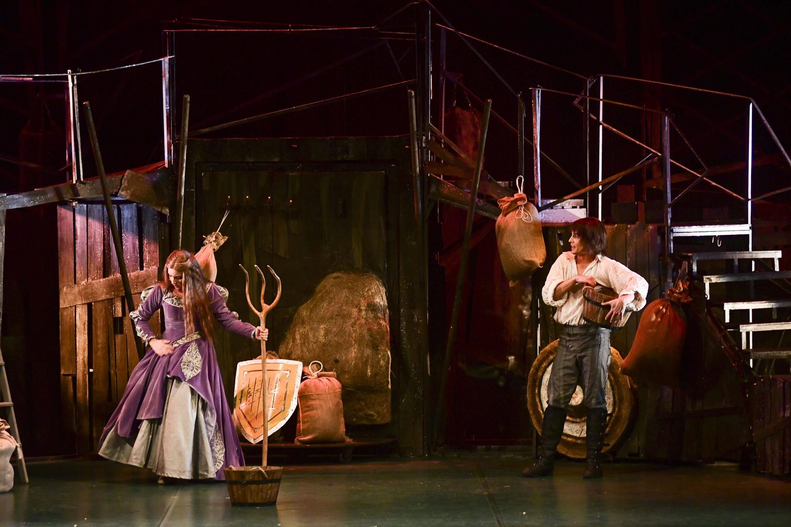 Un momento de la representación de 'Merlín, la leyenda', el pasado viernes en el Gran Teatro.