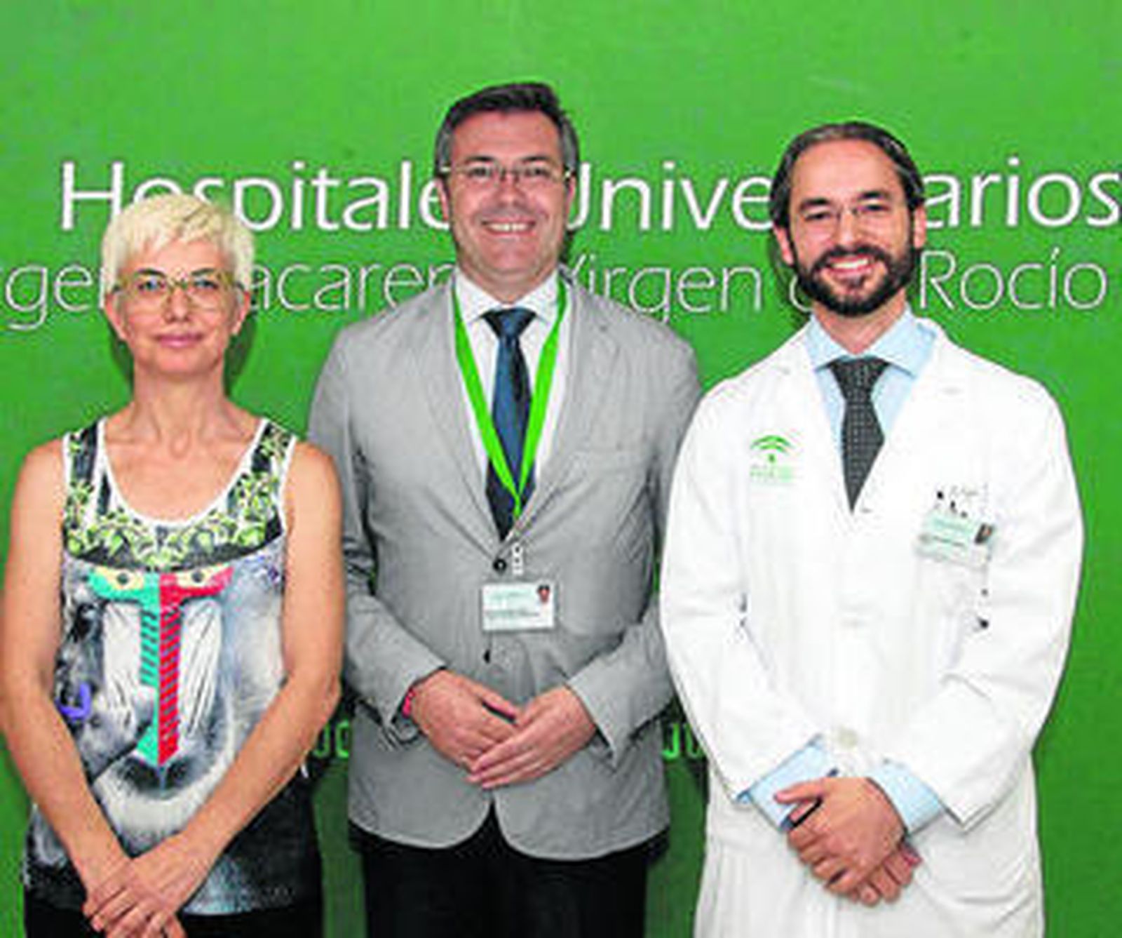 Teresa Aldabó, Manuel González y Juan José Egea.