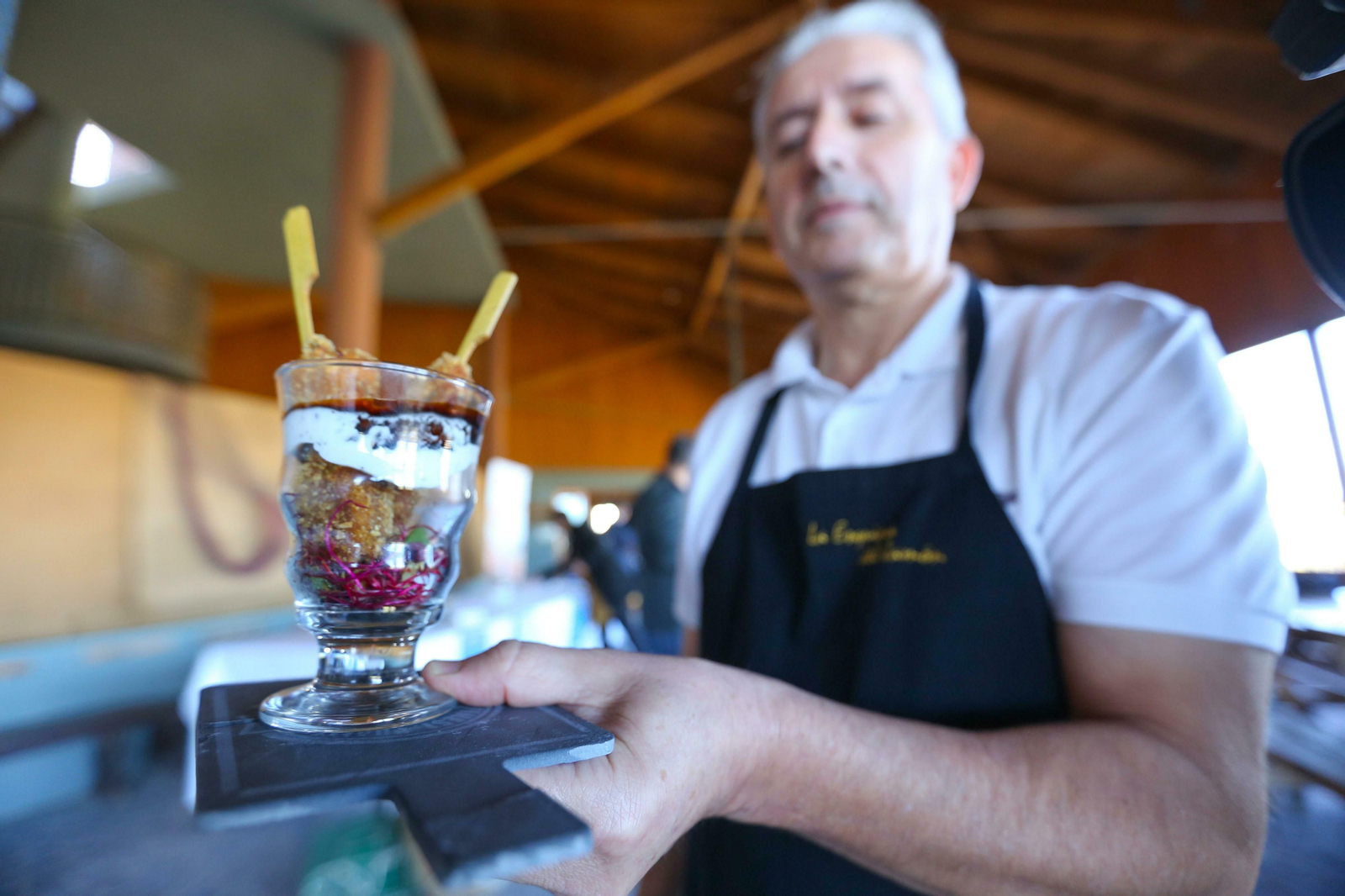 Imagen de una de los platos de la anterior edición de La Semana del Pescado de Estero en Chiclana.