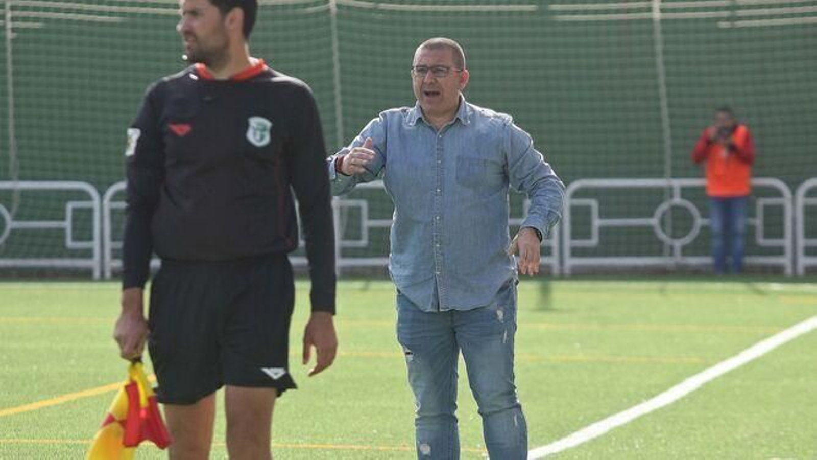 David Guti, durante un partido con el San Roque.