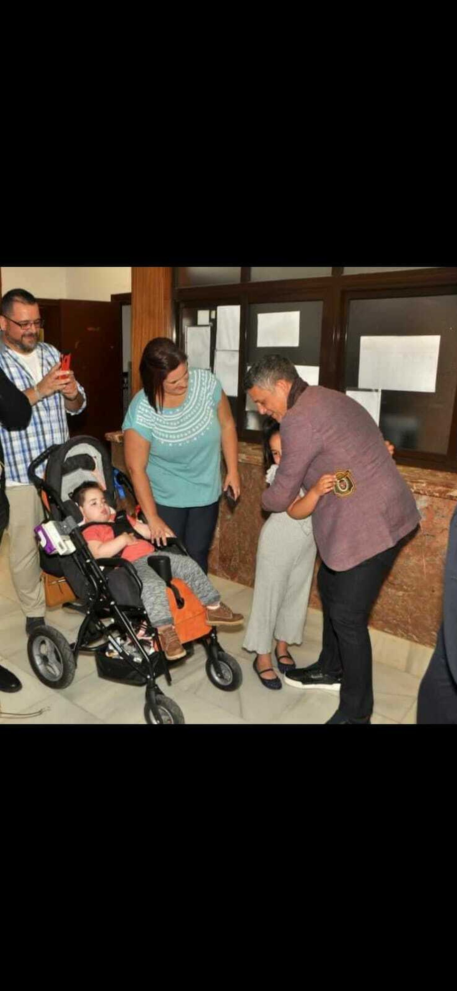 El encuentro con la familia algecireña.