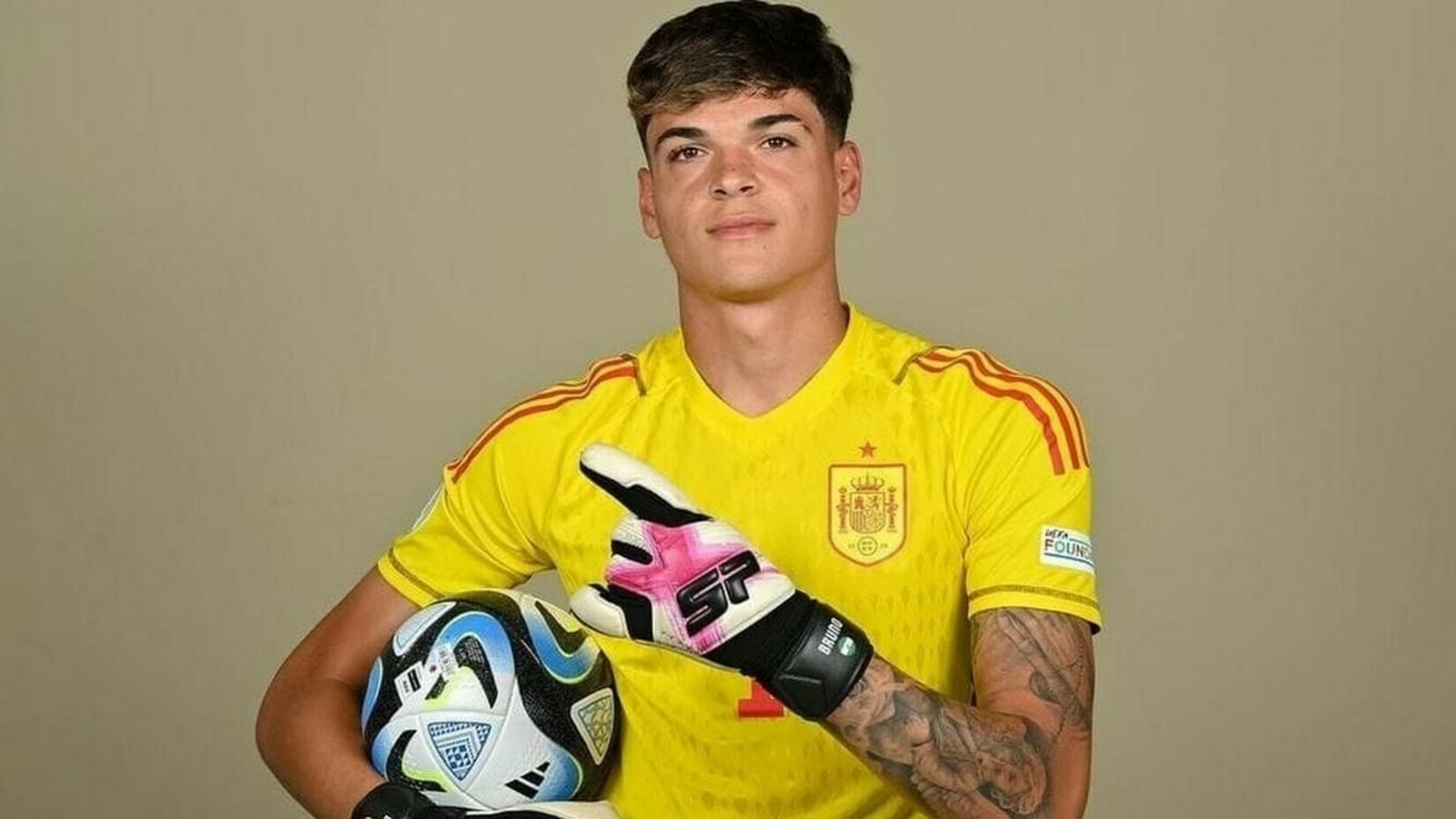 Bruno Iribarne formó parte del equipo español de la Eurocopa sub-19 en 2023.