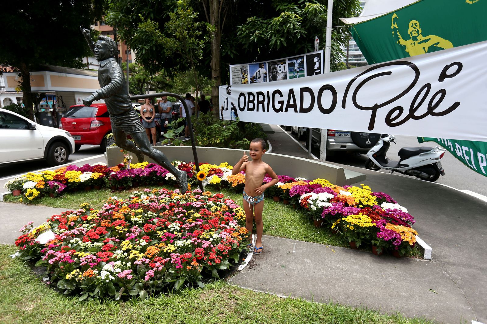 Las fotos del homenaje del fútbol mundial a Pelé