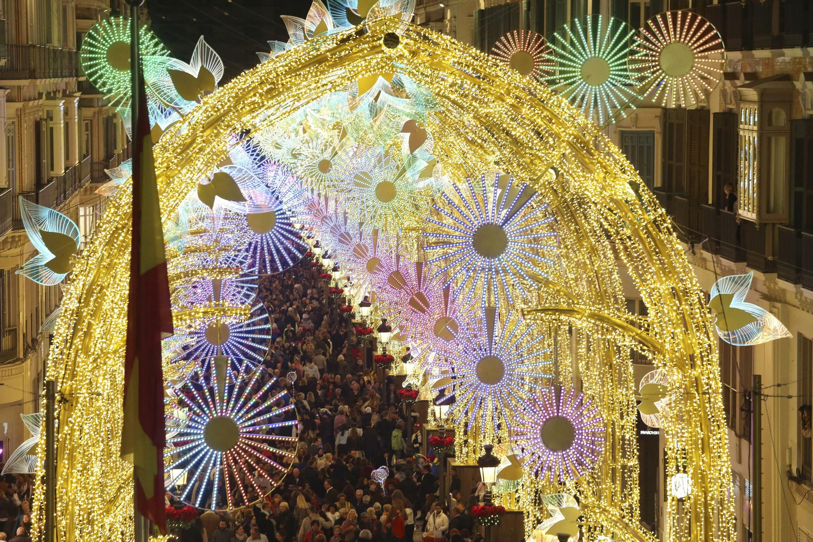Las fotos de las luces de Navidad en Málaga Las fotos de las luces de Navidad en Málaga