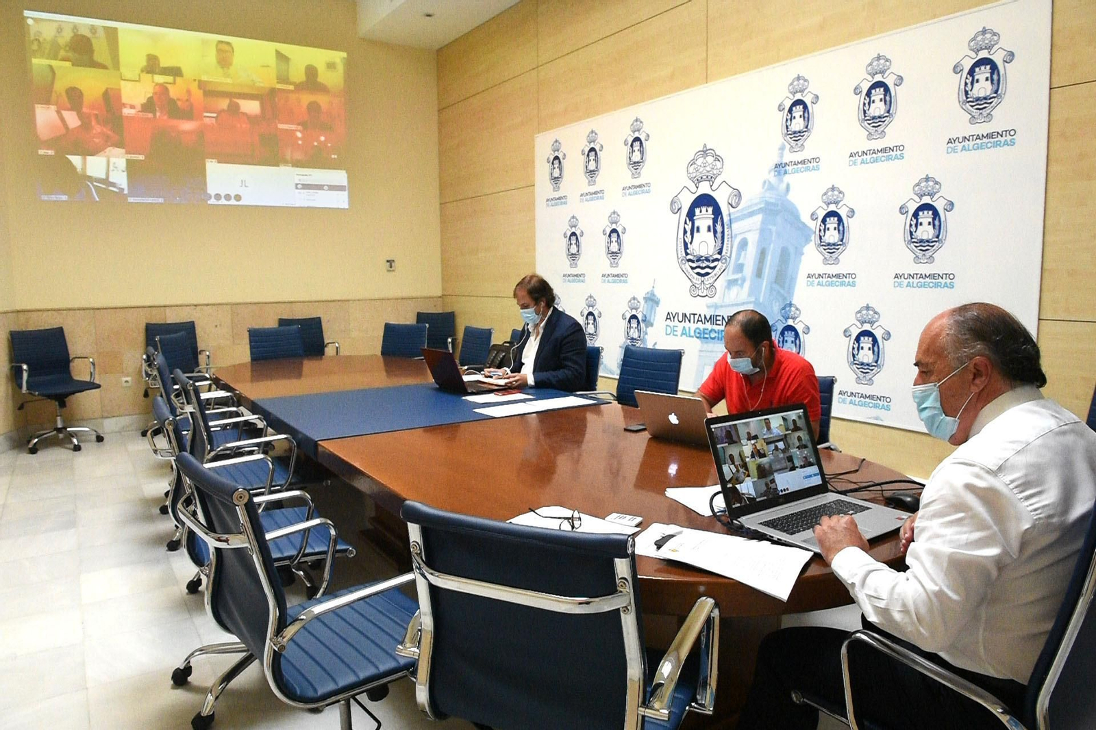 El consejo de administración de Emalgesa, celebrado de forma telemática.