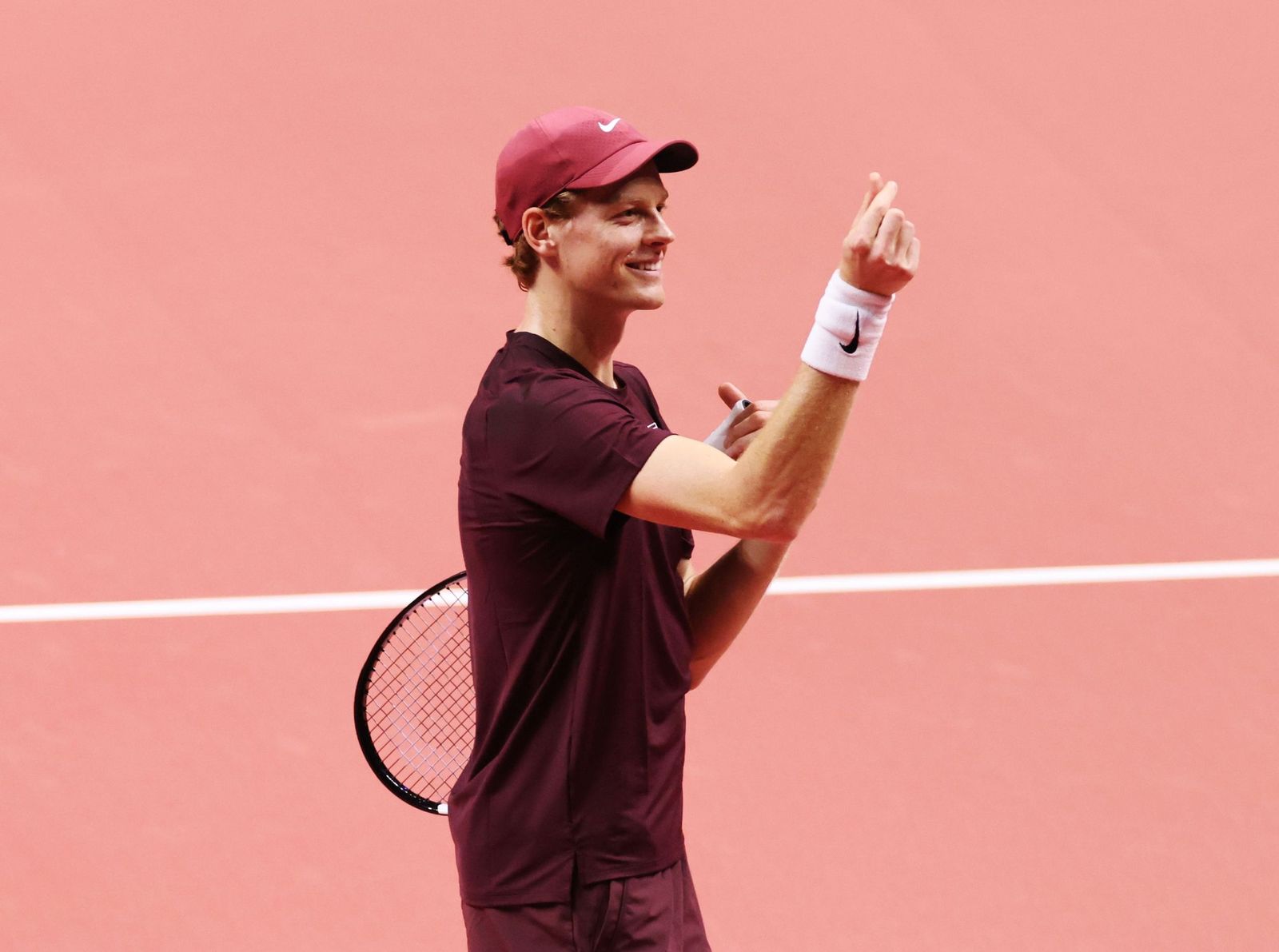 Las fotos de la exhibición entre Alcaraz y Sinner