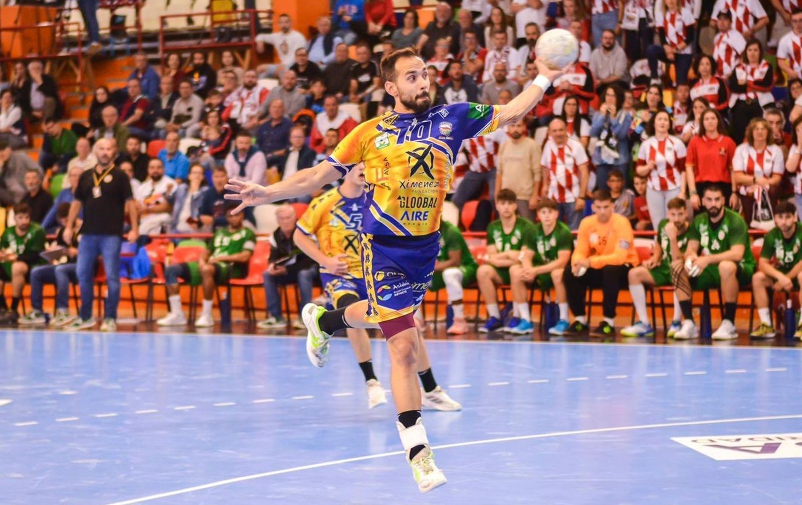 José Cuenca, durante el partido en Cuenca.