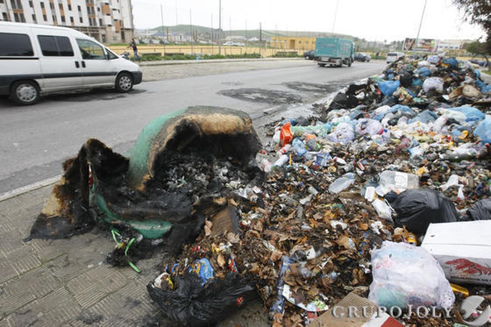 Un total de 78 contenedores ardieron en la madrugada del pasado miércoles en distintos puntos de la ciudad

Foto: Pascual
