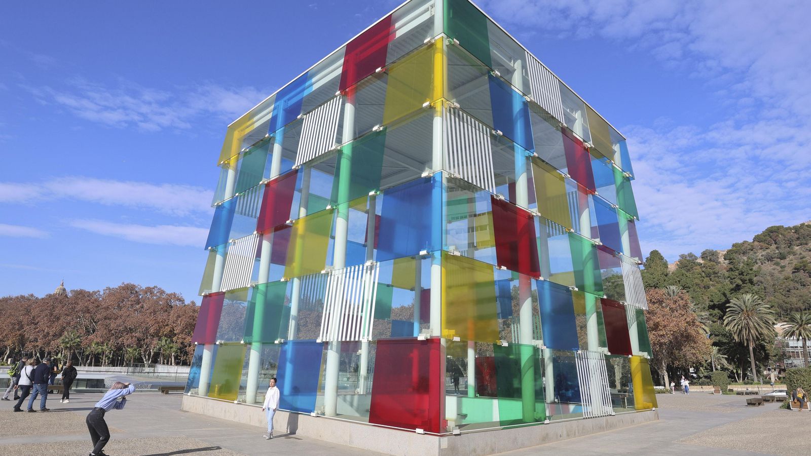 El cubo del Centre Pompidou Málaga. El cubo del Centre Pompidou Málaga.